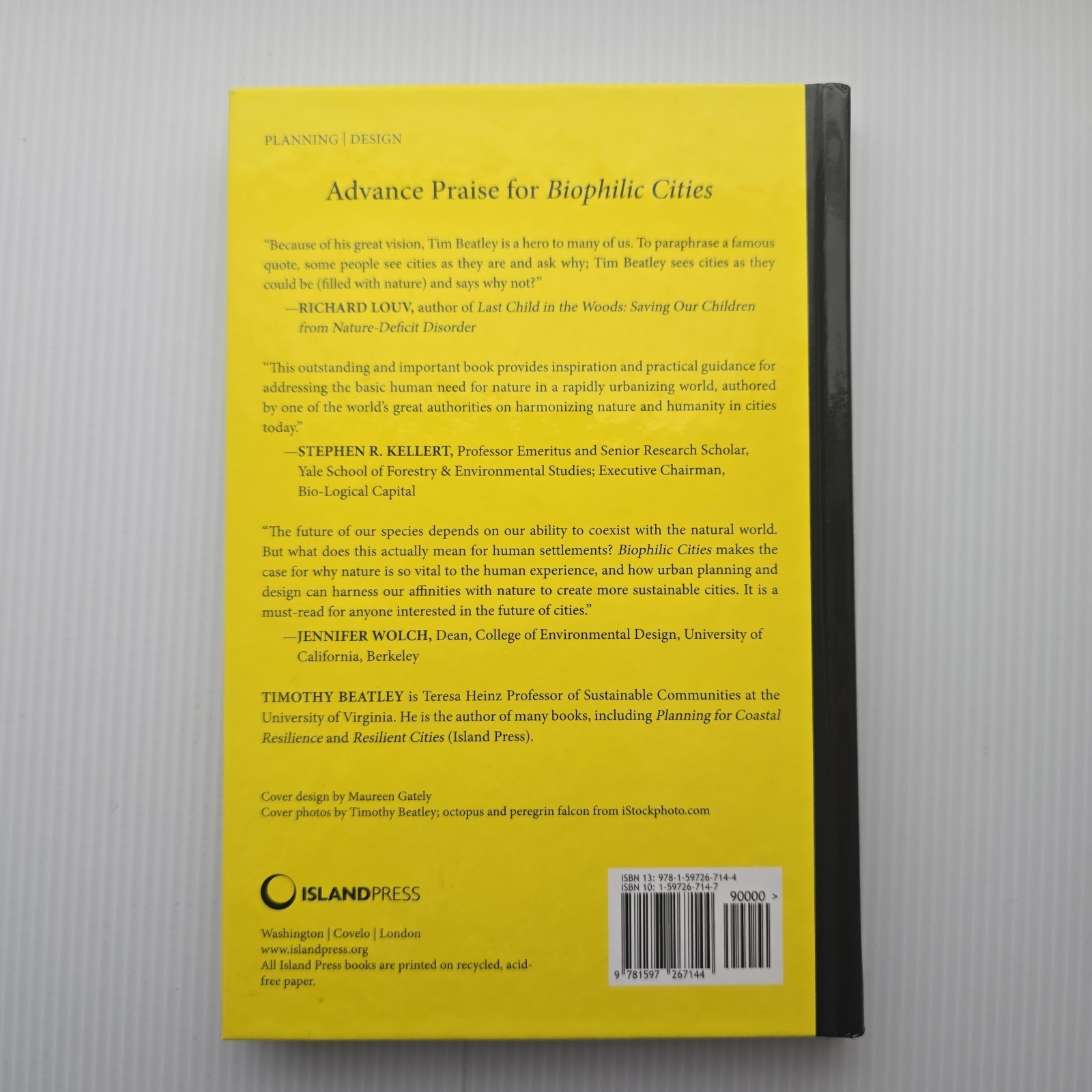 Biophilic Cities – Timothy Beatley HC 2011 Integrating Nature into Urban Design