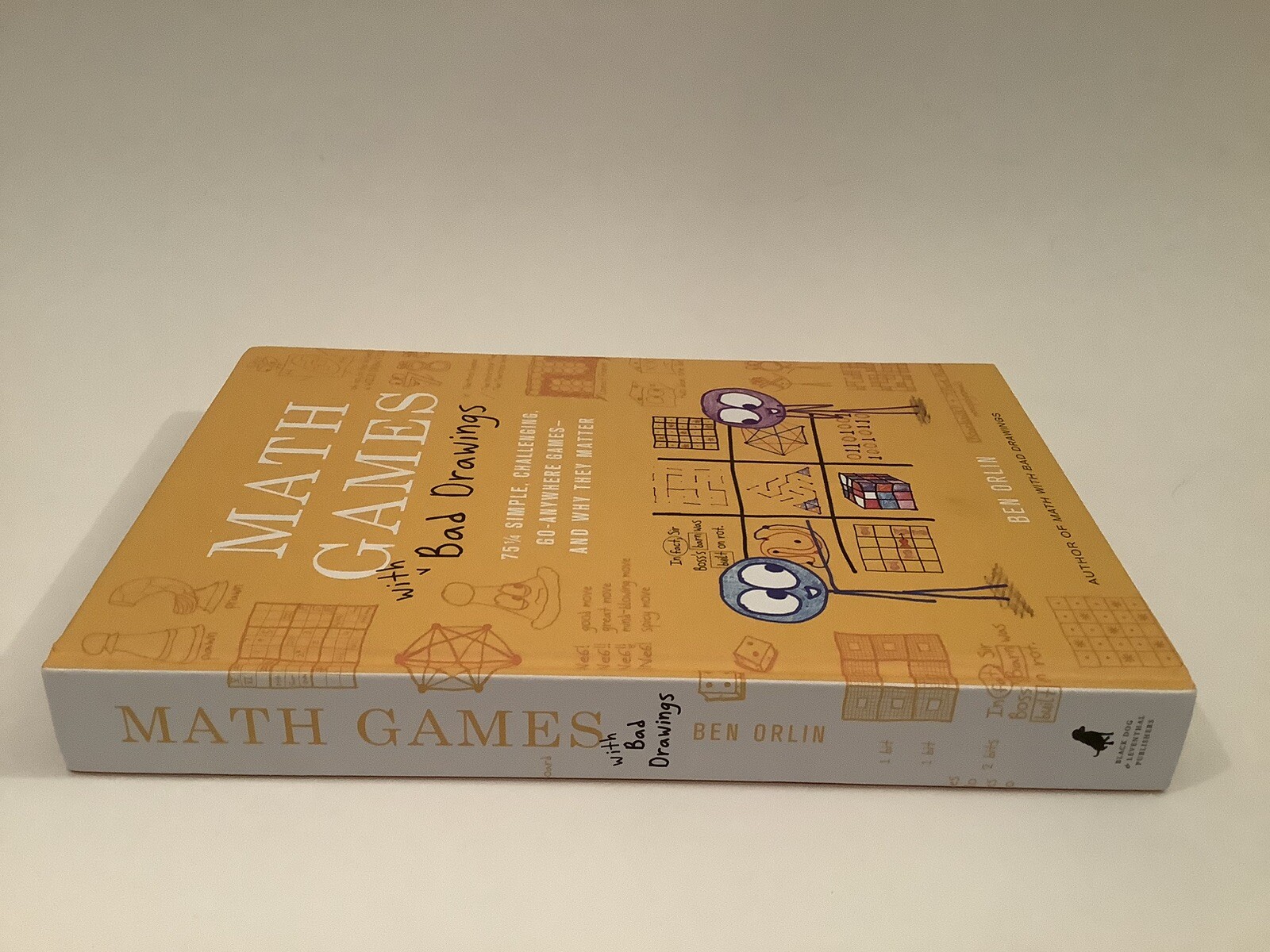 MATH GAMES WITH BAD DRAWINGS: 75 1/4 – HARDCOVER, BY ORLIN BEN – VERY GOOD