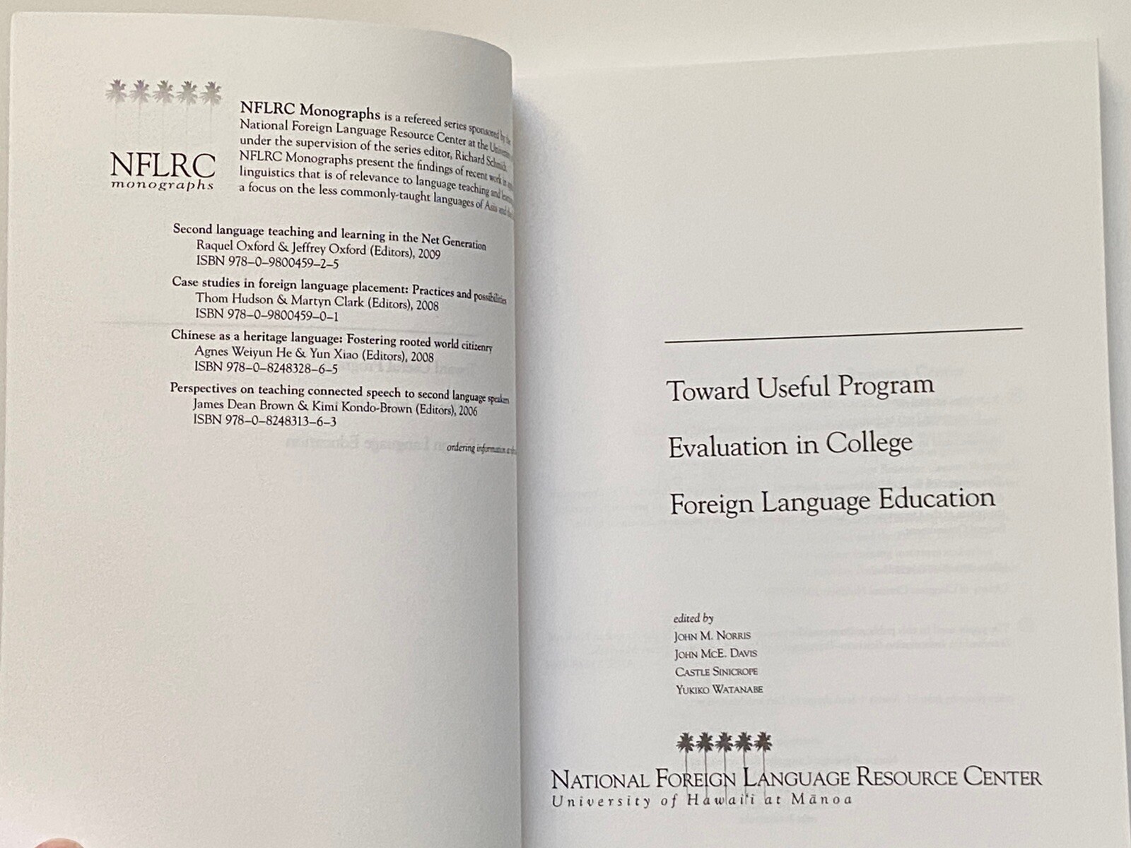 Toward Useful Program Evaluation In College Foreign Language Education-Norris