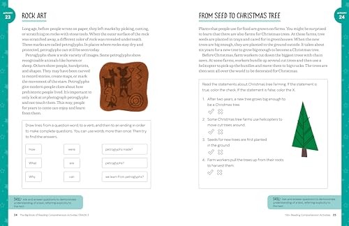Third Grade Reading Comprehension Workbook Fun Activities for Kids Ages 7 9