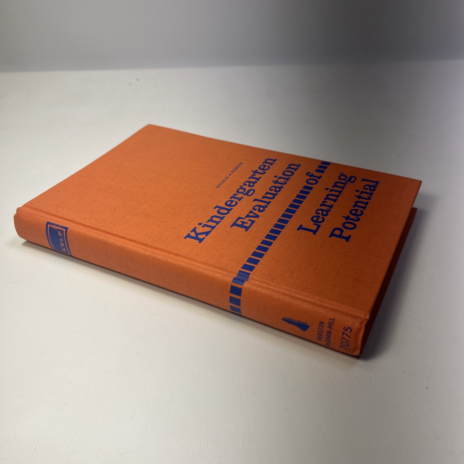 KINDERGARTEN EVALUATION OF LEARNING POTENTIAL KELP 1965 Wilson Robeck McGraw Hil