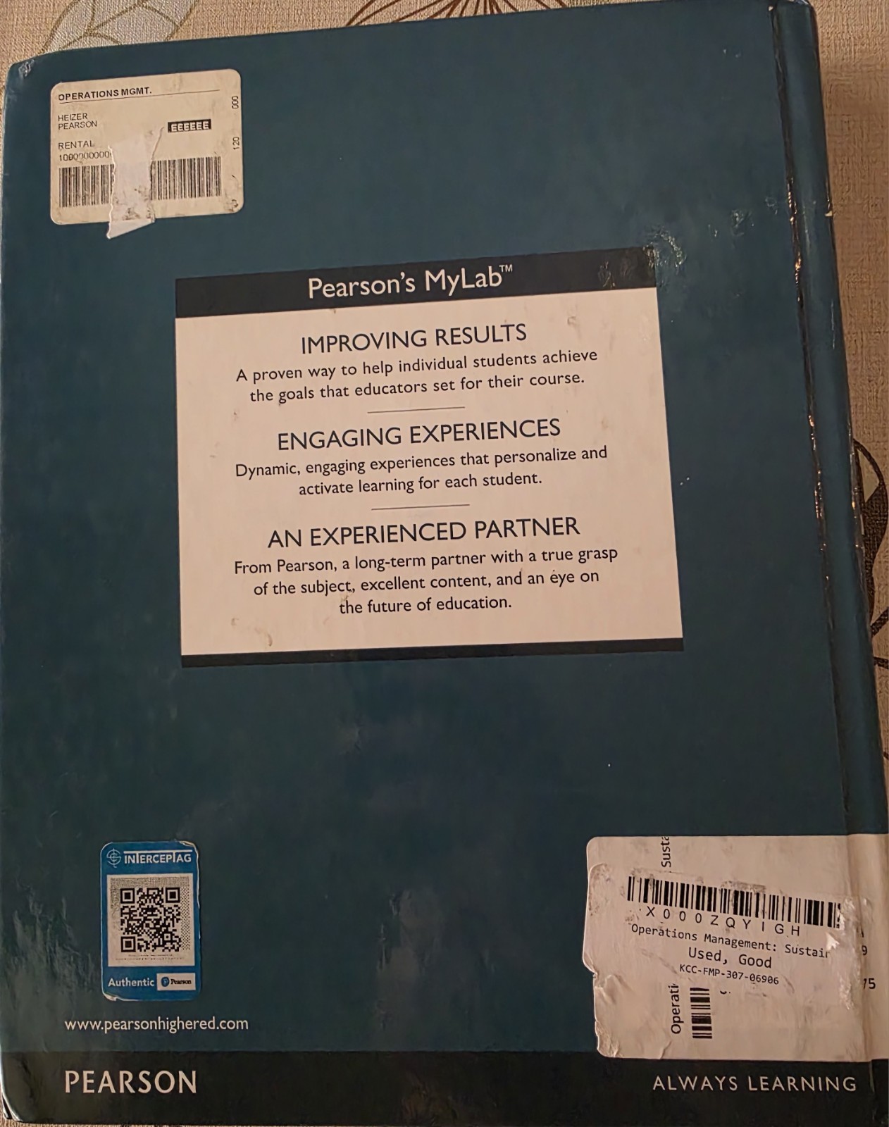 Operations Management: Sustainability and Supply Chain Management GOOD