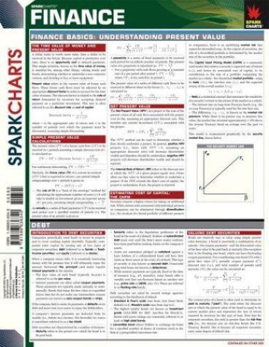 Finance (SparkCharts) – Paperback, by SparkNotes – Very Good