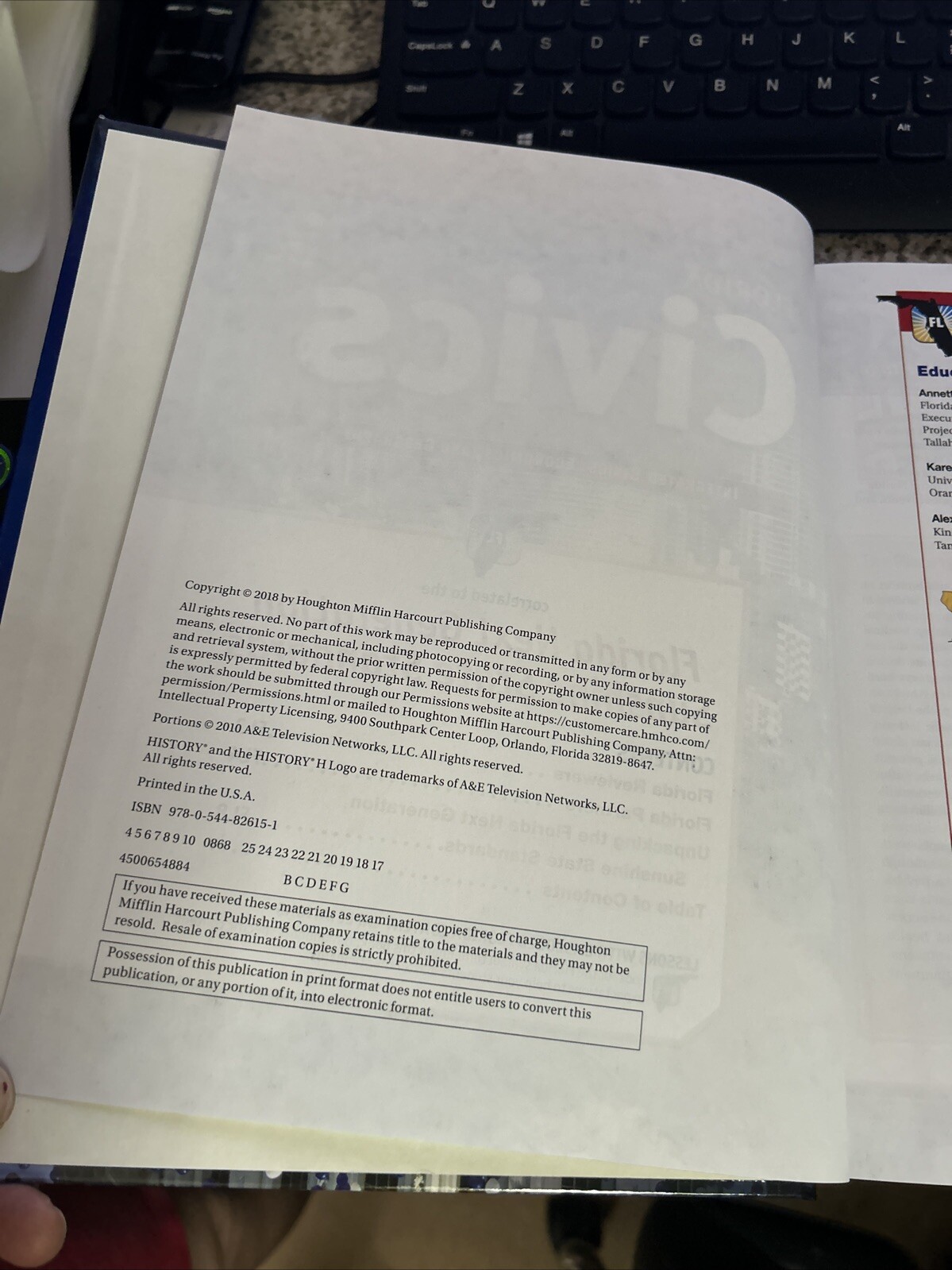 HMH SOCIAL STUDIES: CIVICS IN PRACTICE INTEGRATED: CIVICS, By Houghton NEW