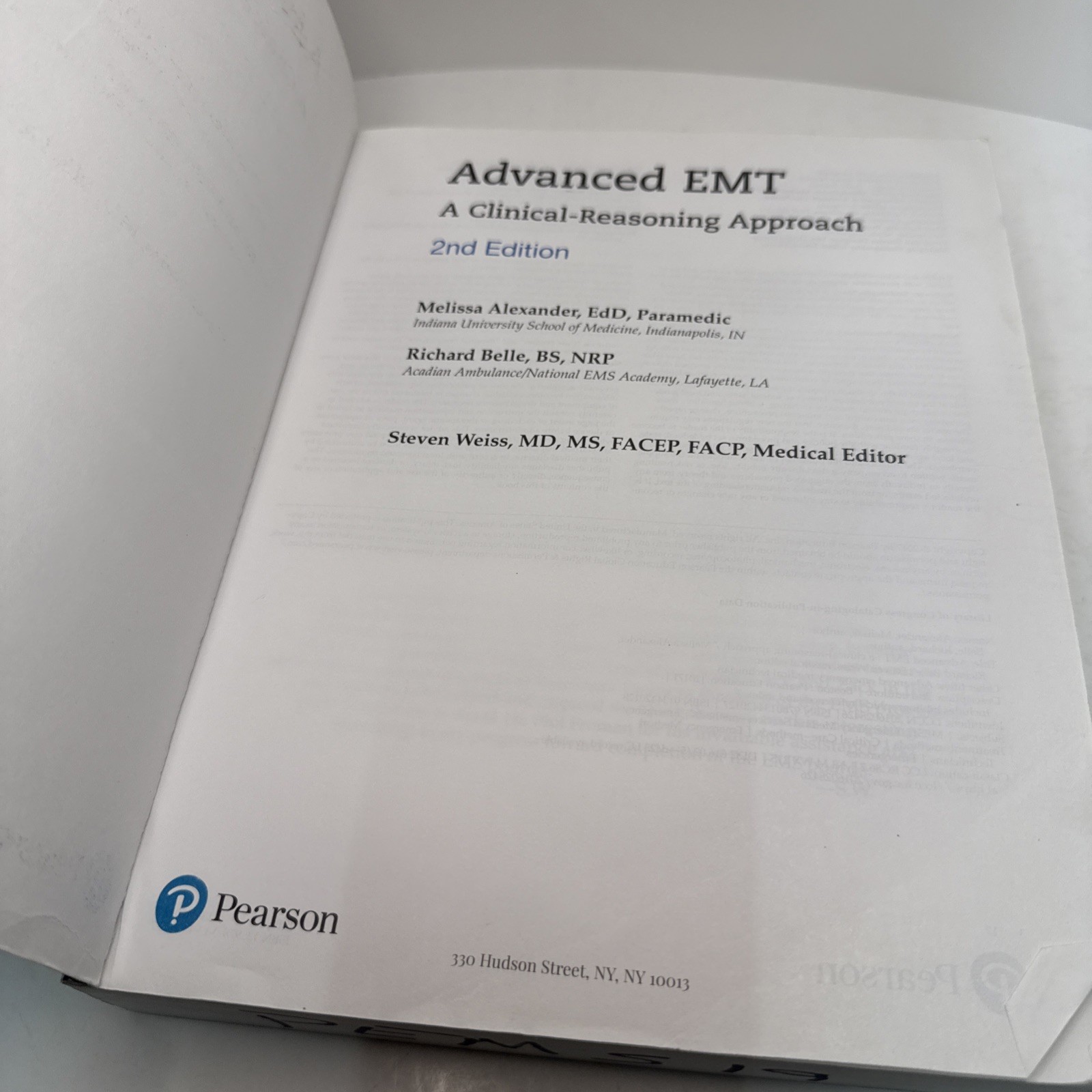 Advanced EMT: A Clinical Reasoning Approach (2nd Edition) Alexander-Belle