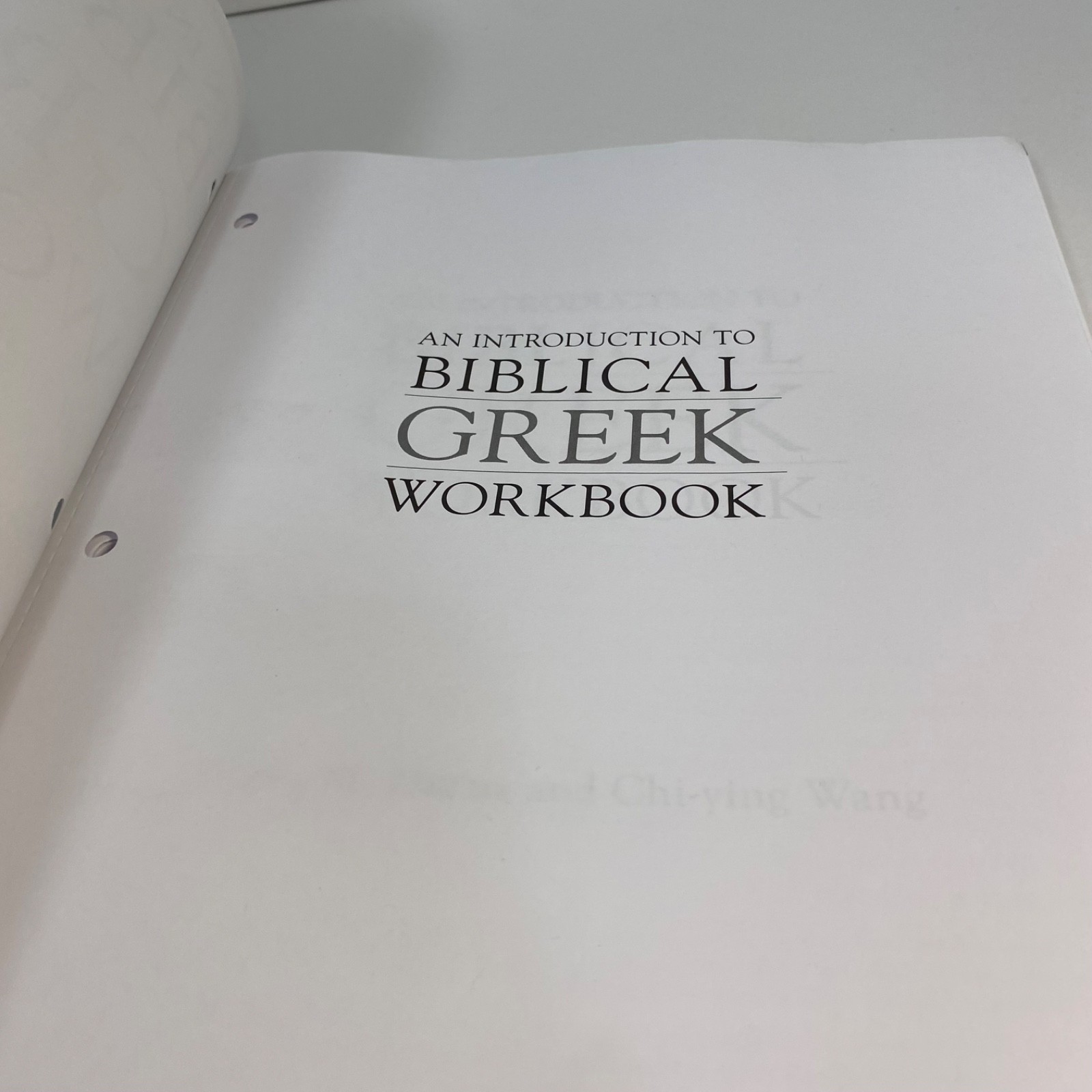 An Introduction to Biblical Greek Grammar: Elementary Syntax and Linguistics