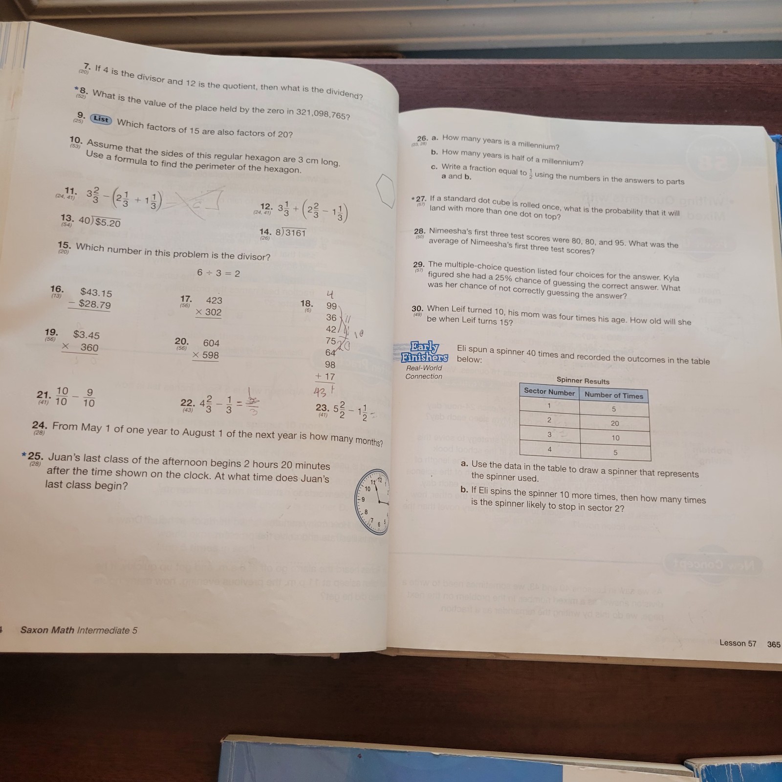 Saxon Math Intermediate 5 Teacher & Student Books
