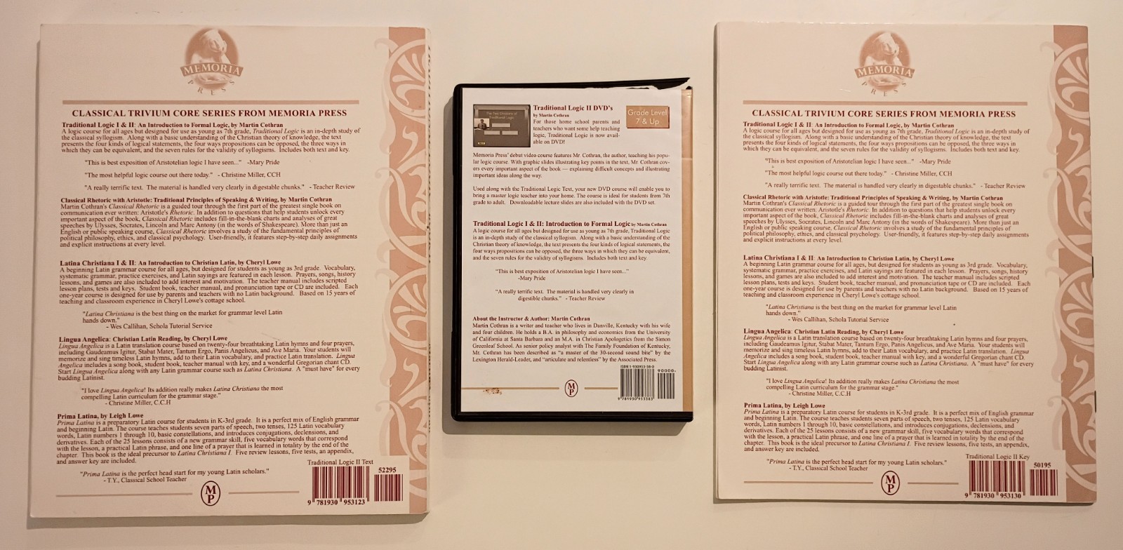 Memoria Press Traditional Logic Book 2 Text DVDs Answer Key Formal Advanced Set