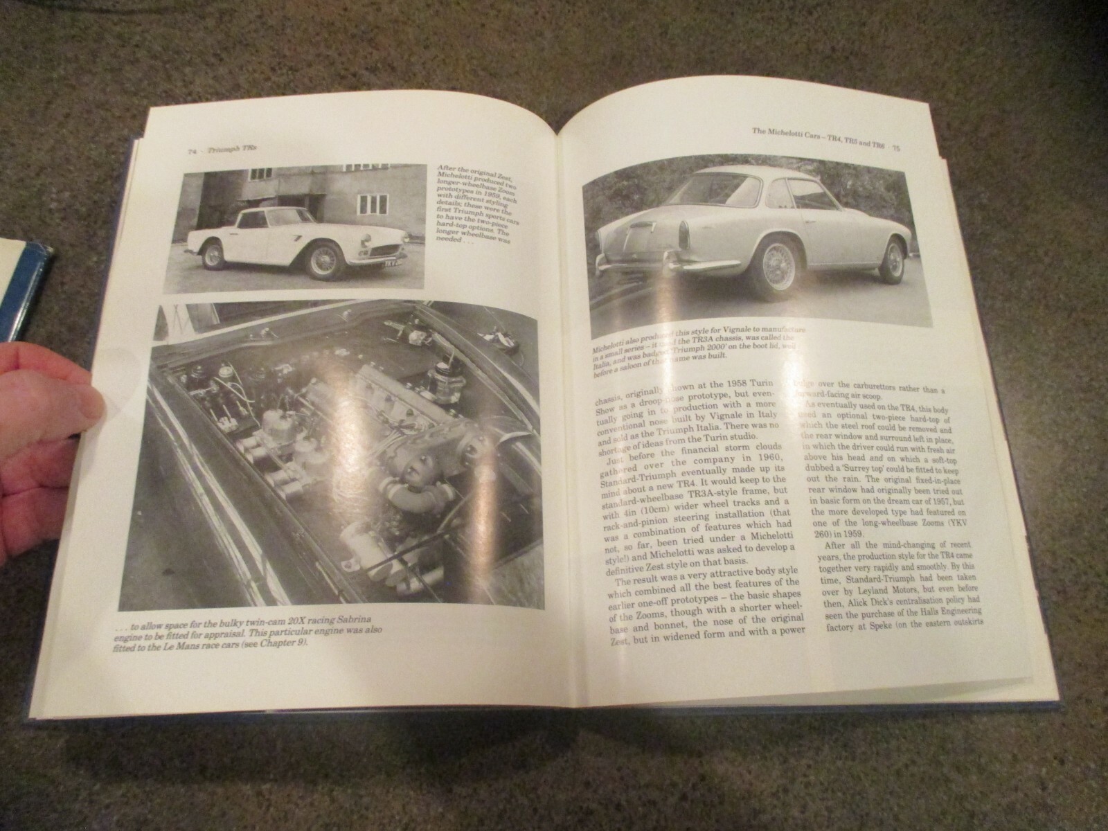 Nice Used “Triumph TRs the Complete Story” by Graham Robson,Crowood Press 1st Ed