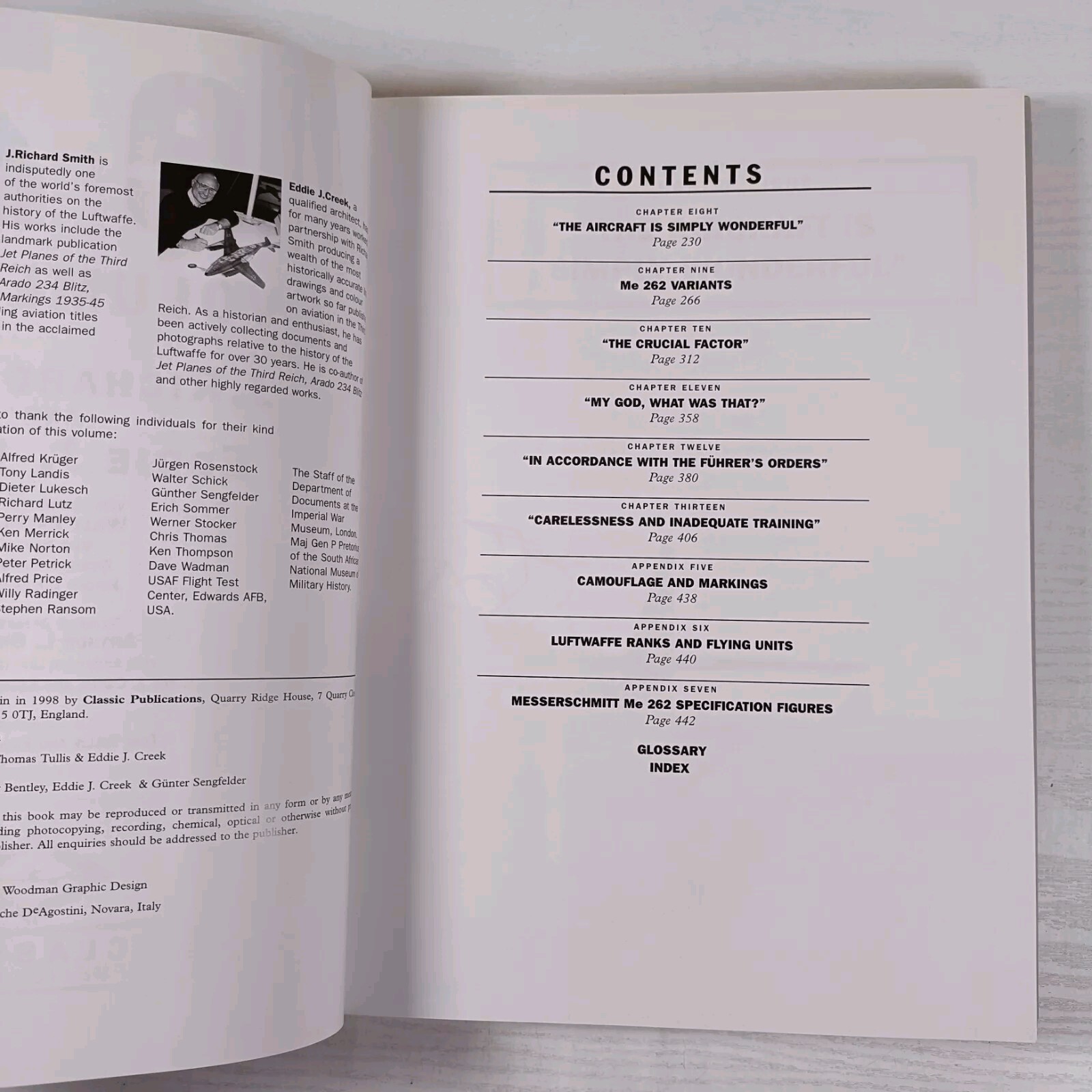 Me 262, Volume Two; Smith, J. Richard; First Edition, Classic, Hardback