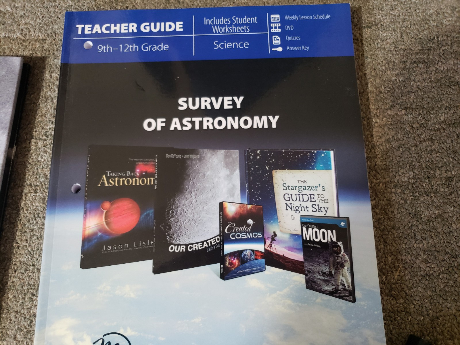 New Master Books SURVEY OF ASTRONOMY Curriculum Pack of 5 Homeschool Grades 9-12