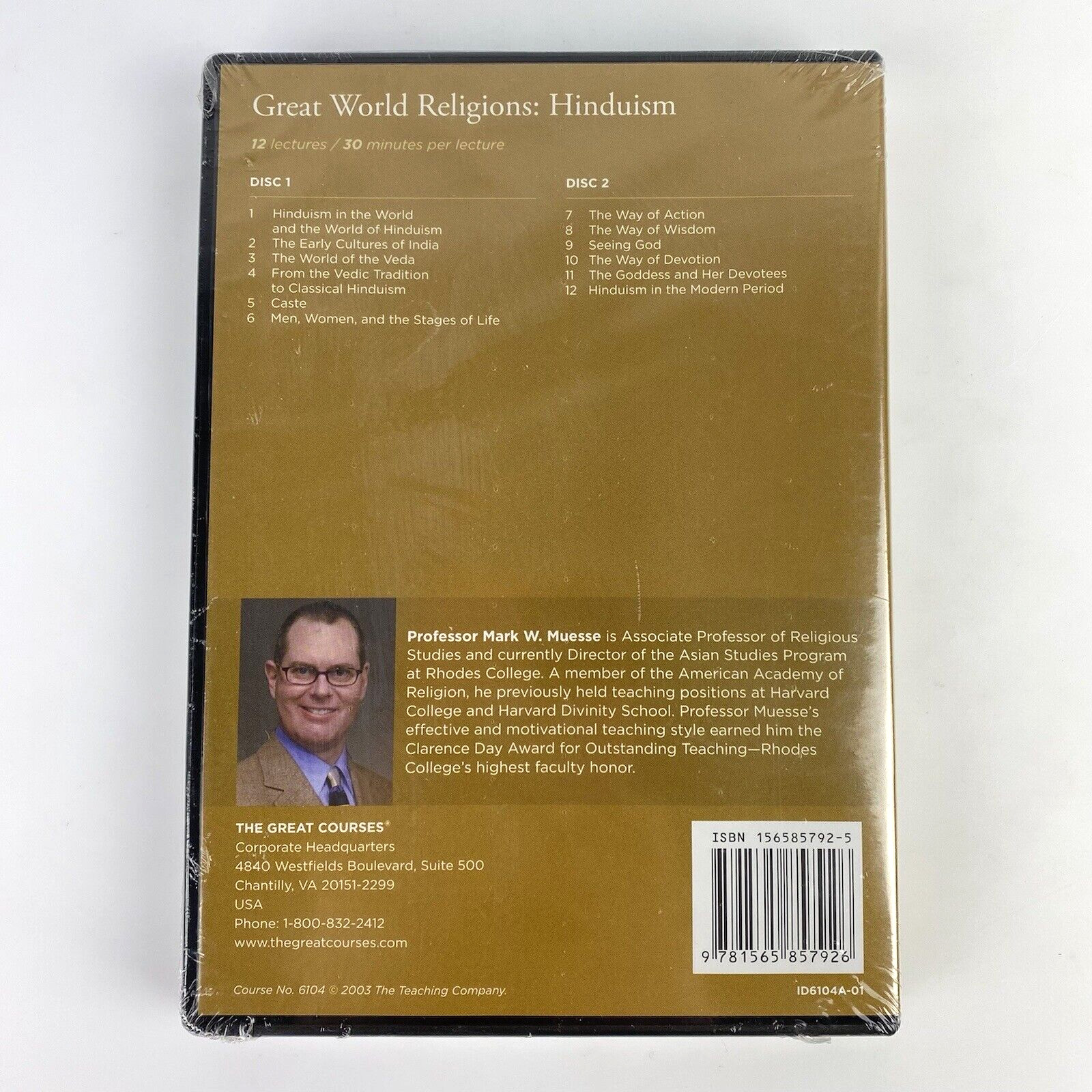 NEW HINDUISM Great World Religions Great Courses DVD Guide Book Teaching Gift
