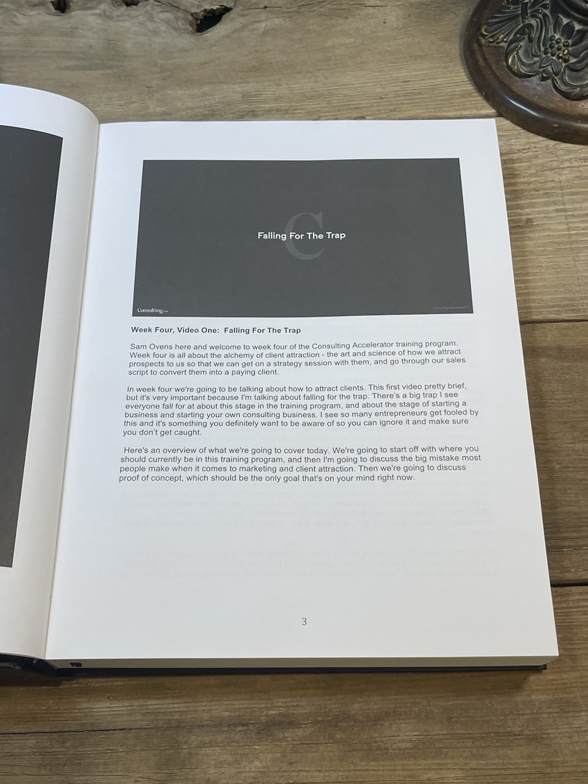 Sam Ovens Consulting Accelerator Course Workbooks : Part 1 & 2