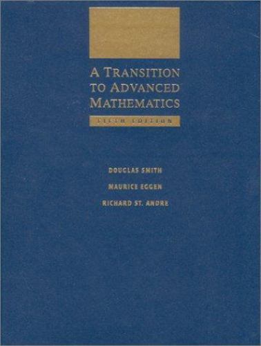 A Transition to Advanced Mathematics