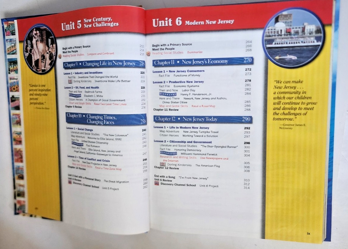 Scott Foresman Social Studies Student Text ages 9-12 Grade 3-5 New Jersey