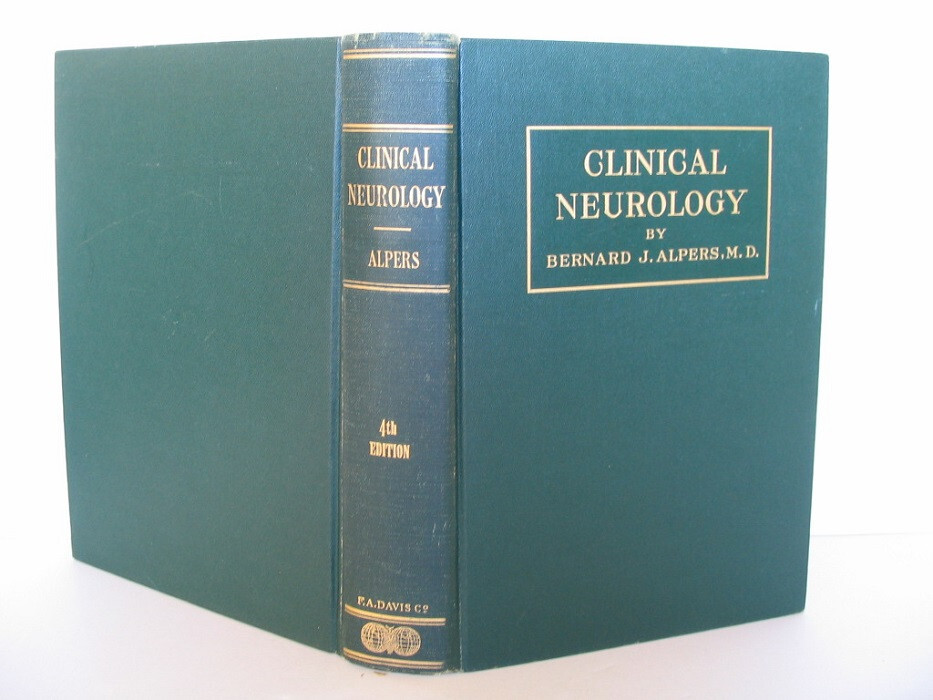 CLINICAL NEUROLOGY BERNARD ALPERS 4TH EDITION 890 PAGES 244 ILLUSTRATIONS HB
