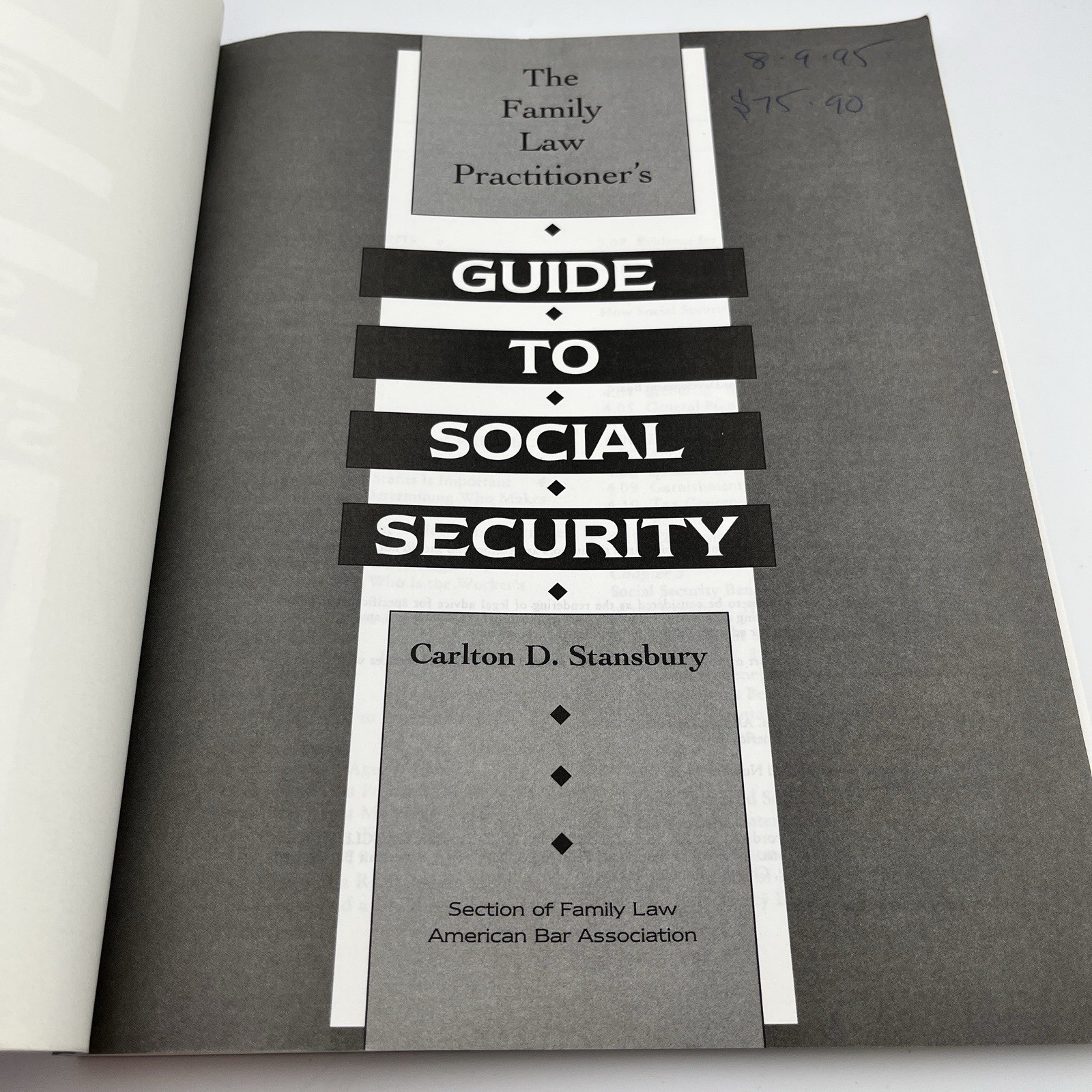 The Family Law Practitioner’s Guide to Social Security ABA PB 1995
