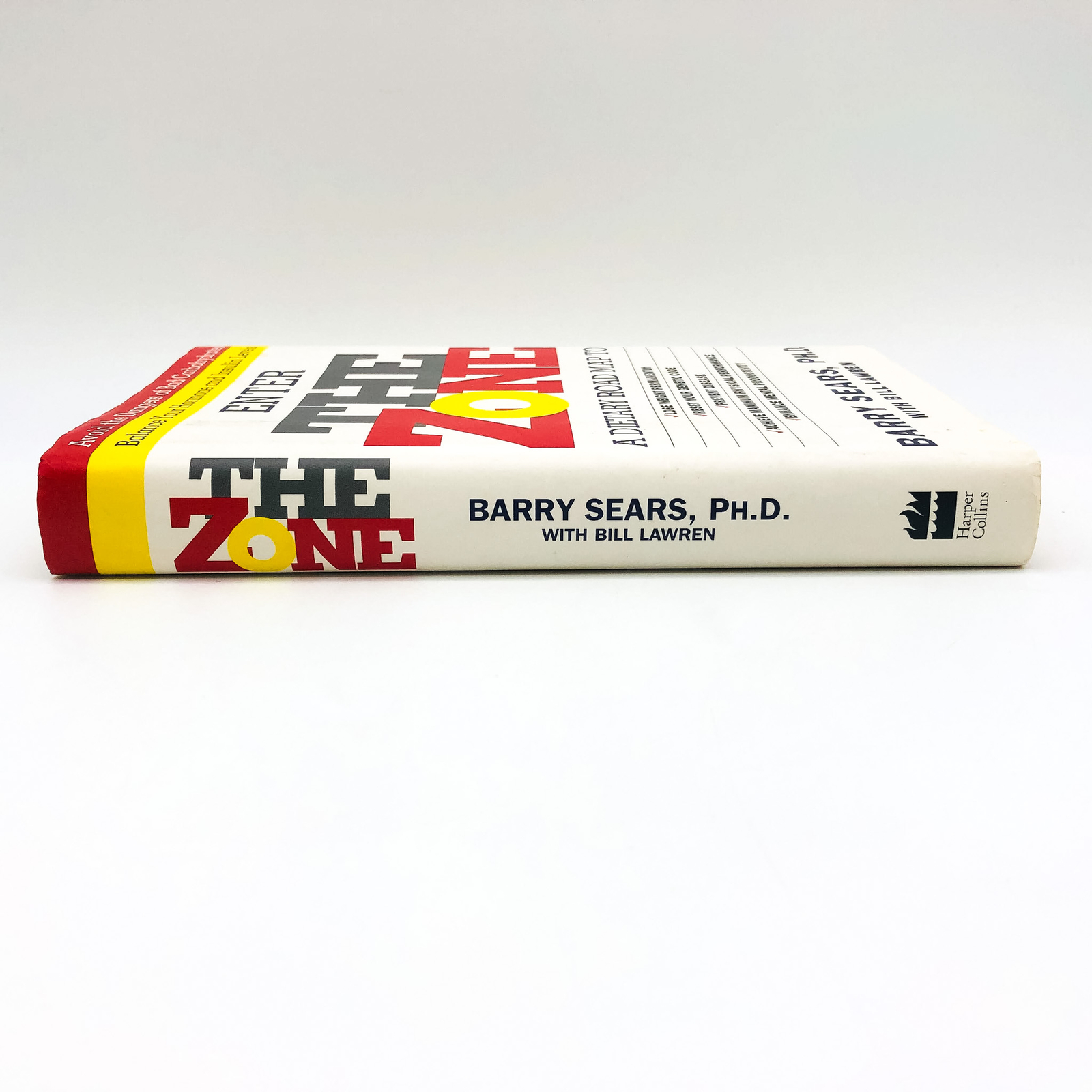 Enter The Zone Hardcover Barry Sears PHD 1995 Nutrition Reducing Calories Y