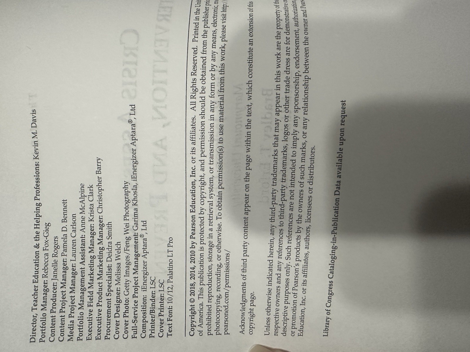 Pearson Crisis Assessment, Intervention, and Prevention 3rd Ed PB 2018