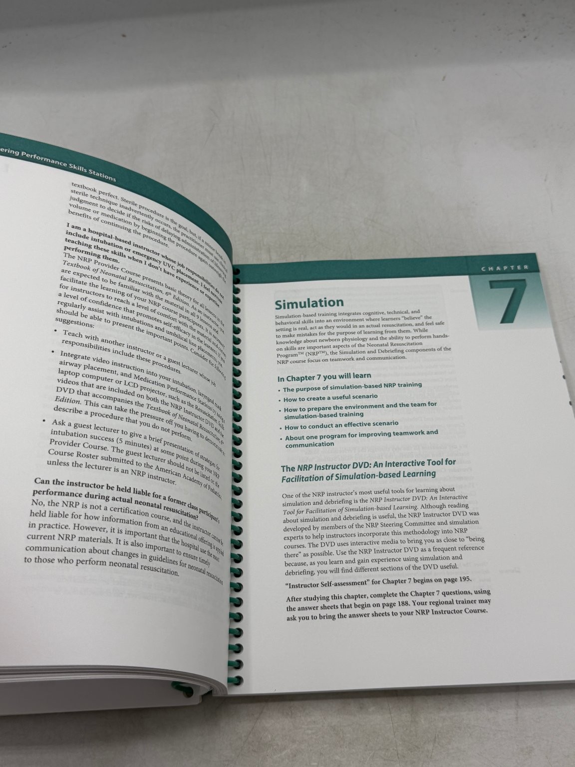 Neonatal Resuscitation Instructor Manual 5th Ed 2011 AHA AAP Spiral-Bound