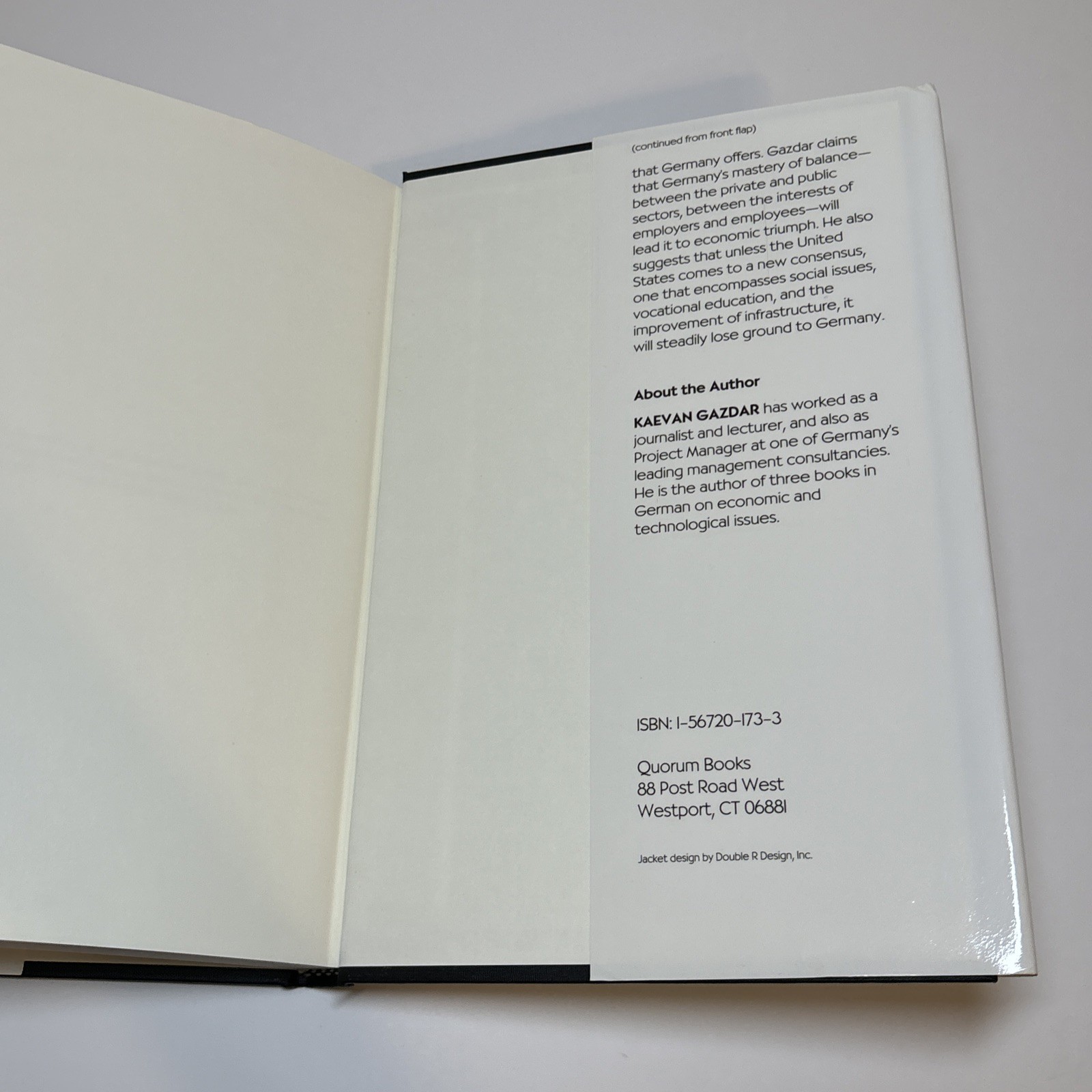 Germany’s Balanced Development: The Real Wealth Of A Nation by Kaevan Gazdar HC