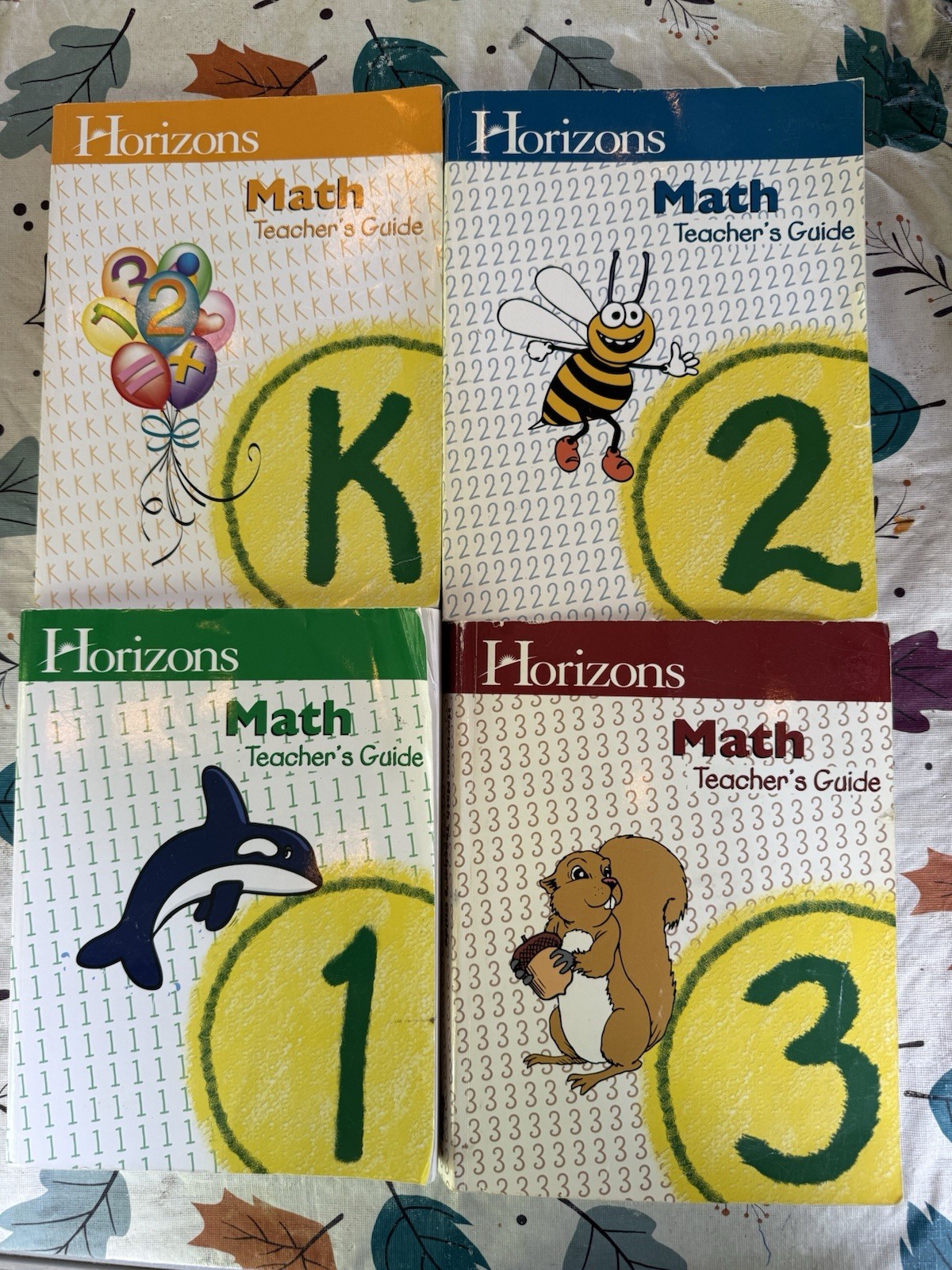 Alpha Omega Horizons Math Teacher’s Guides K-3 Lot Paperback 2012 Good