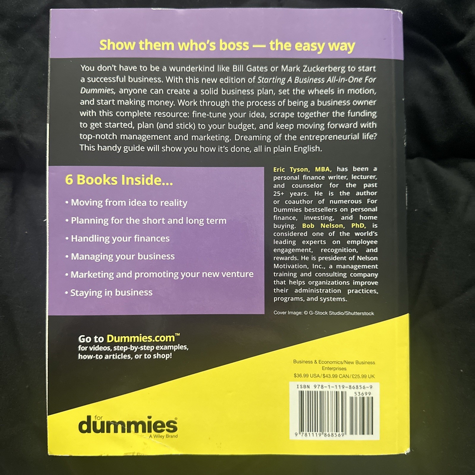Starting a Business All-In-One for Dummies by Eric Tyson (2022, Trade Paperback)