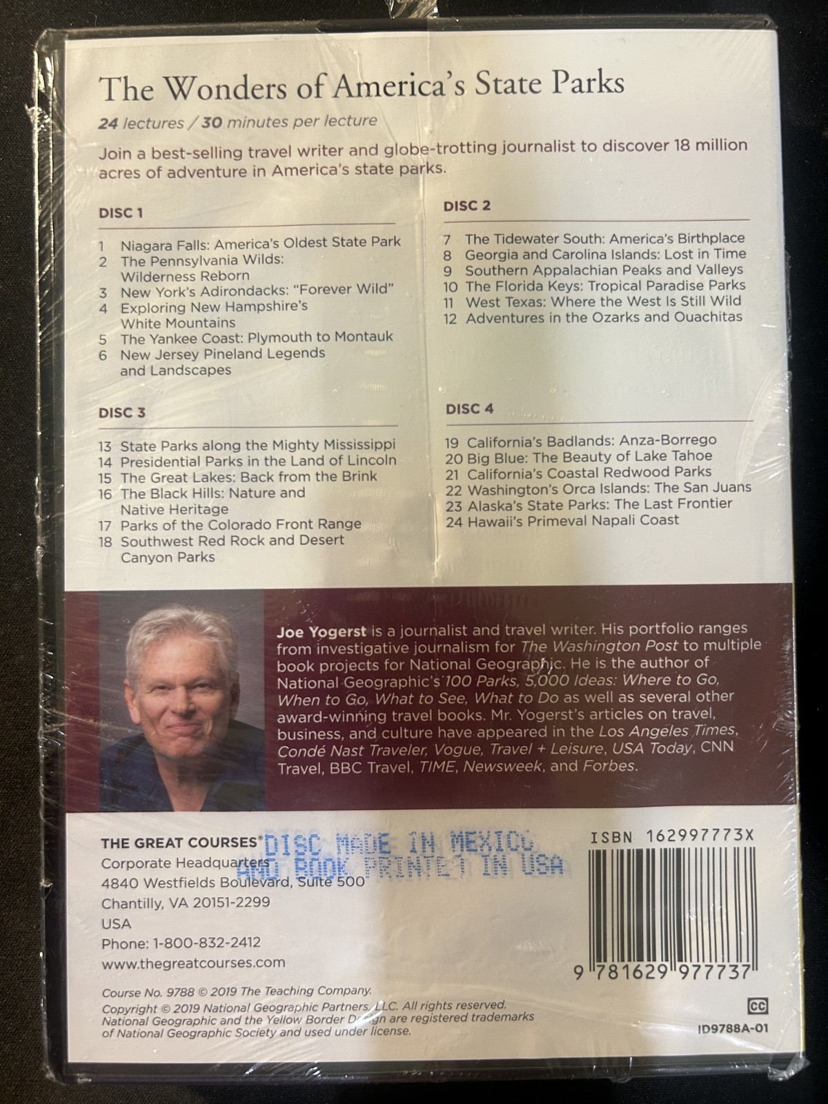 The Wonders of America’s State Parks (DVD) BRAND NEW SEALED – W/ COURSEBOOK