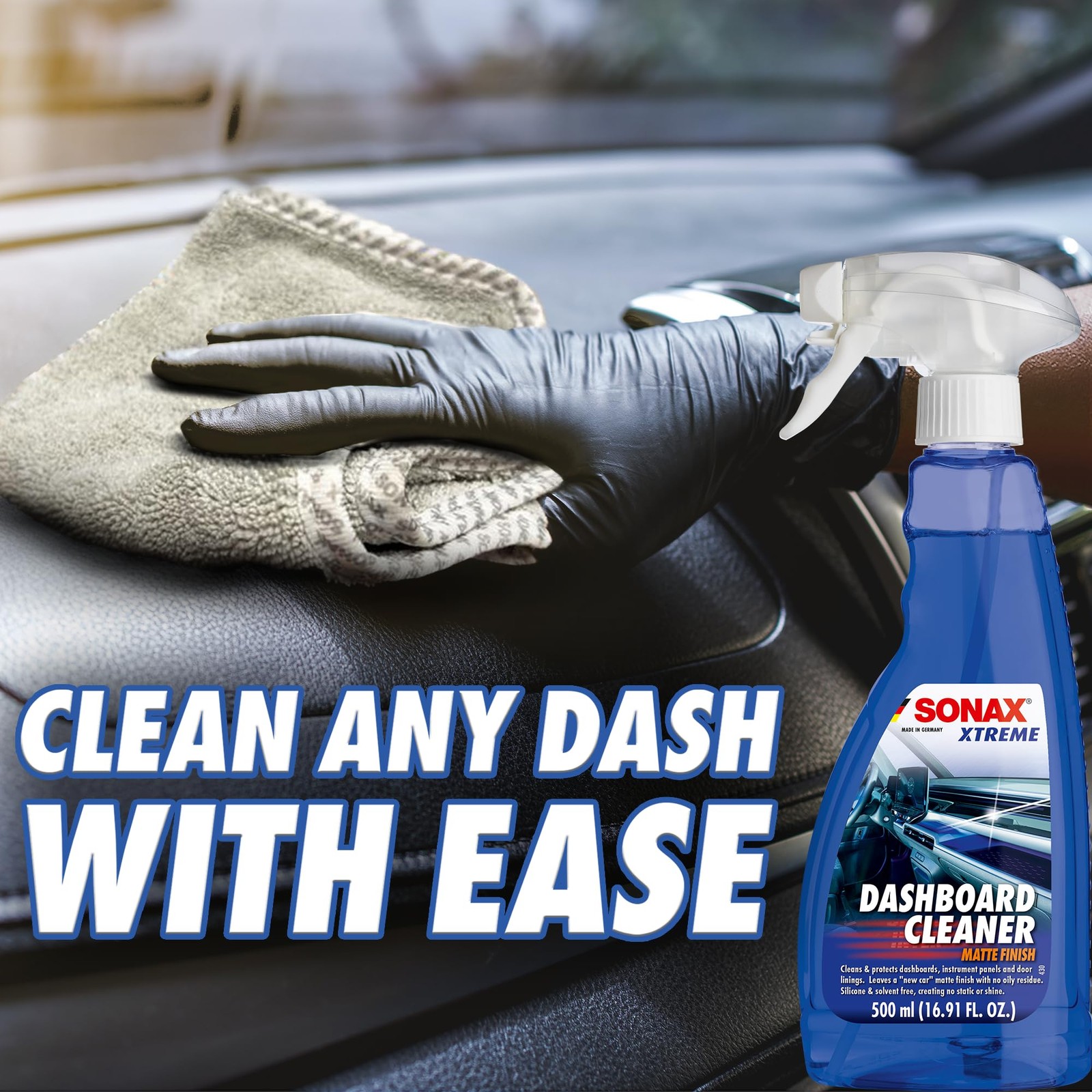 SONAX Dashboard Cleaner 283241 | Premium Interior Cleaner & Protectant for Pl…