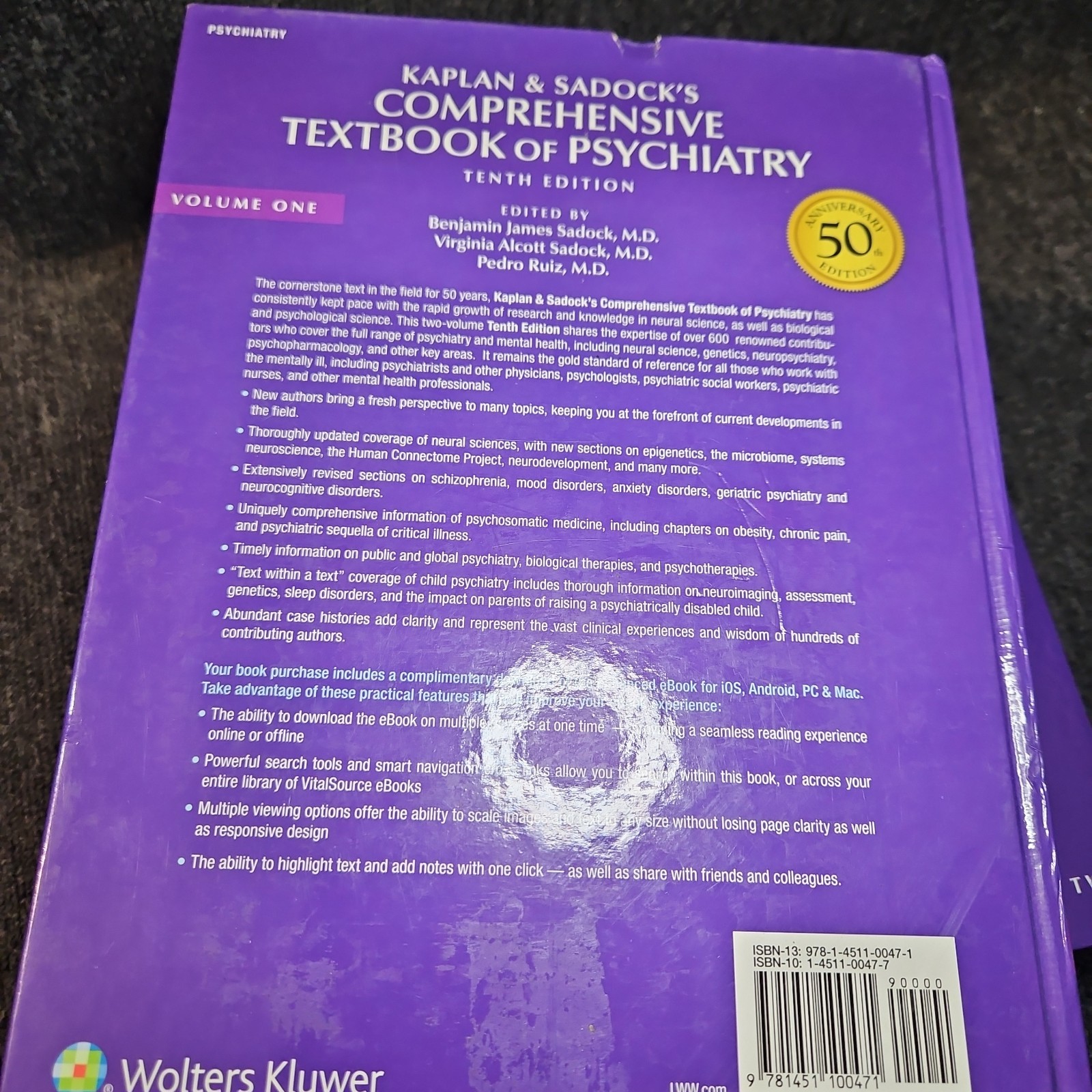 Kaplan and Sadock’s Comprehensive Textbook of Psychiatry Set W/ Code
