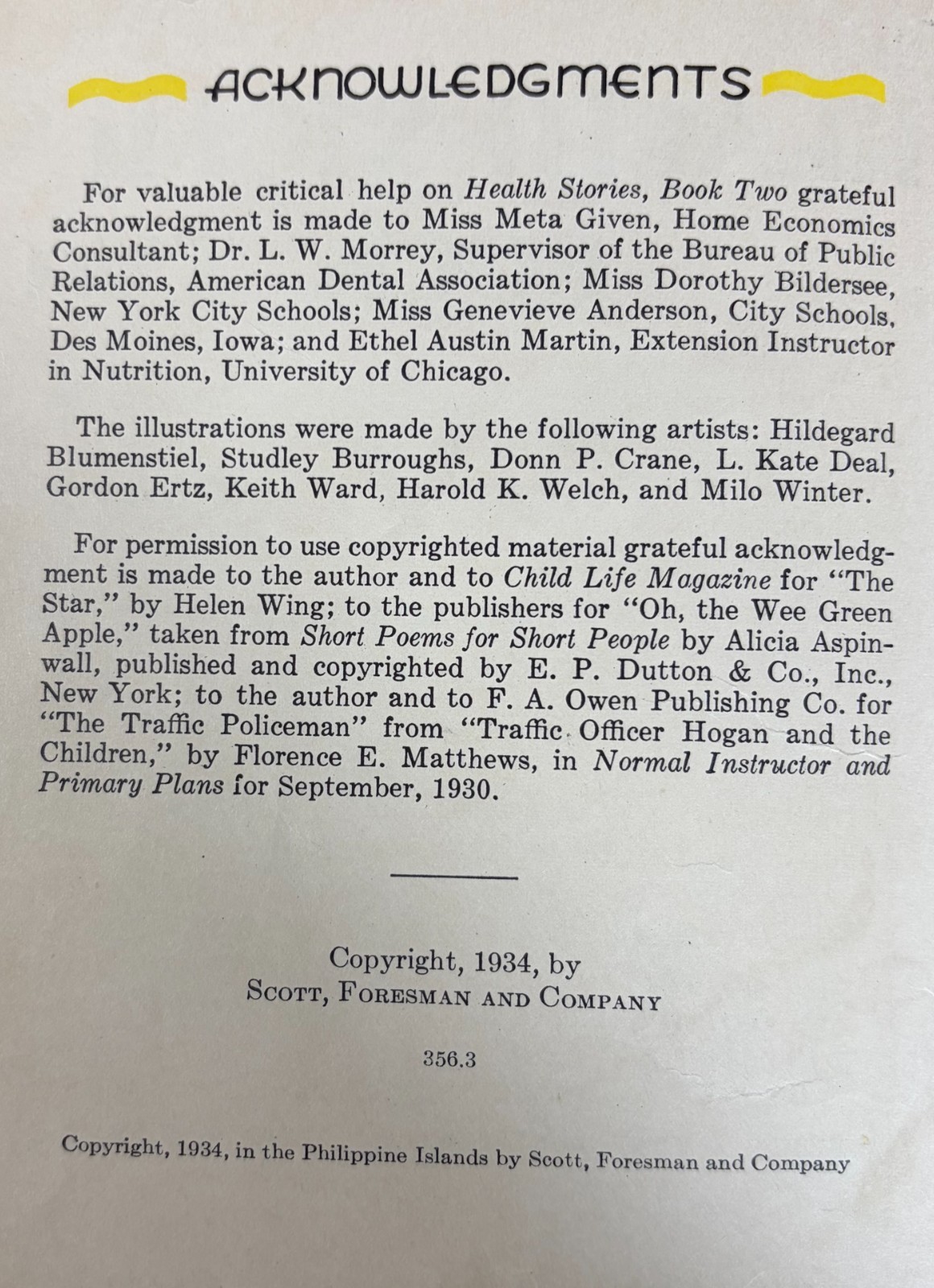 Vtg 2 Curriculum Foundation Series: Basic Readers (1936) Health Stories (1934)