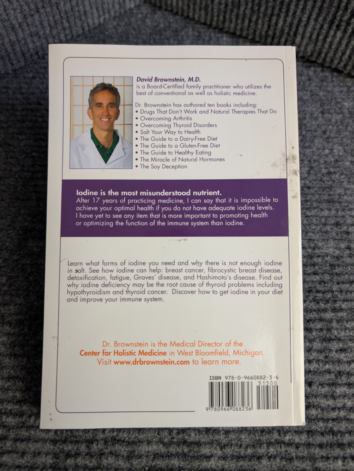 Iodine: Why You Need It, Why You Can’t Live Without It – David Brownstein