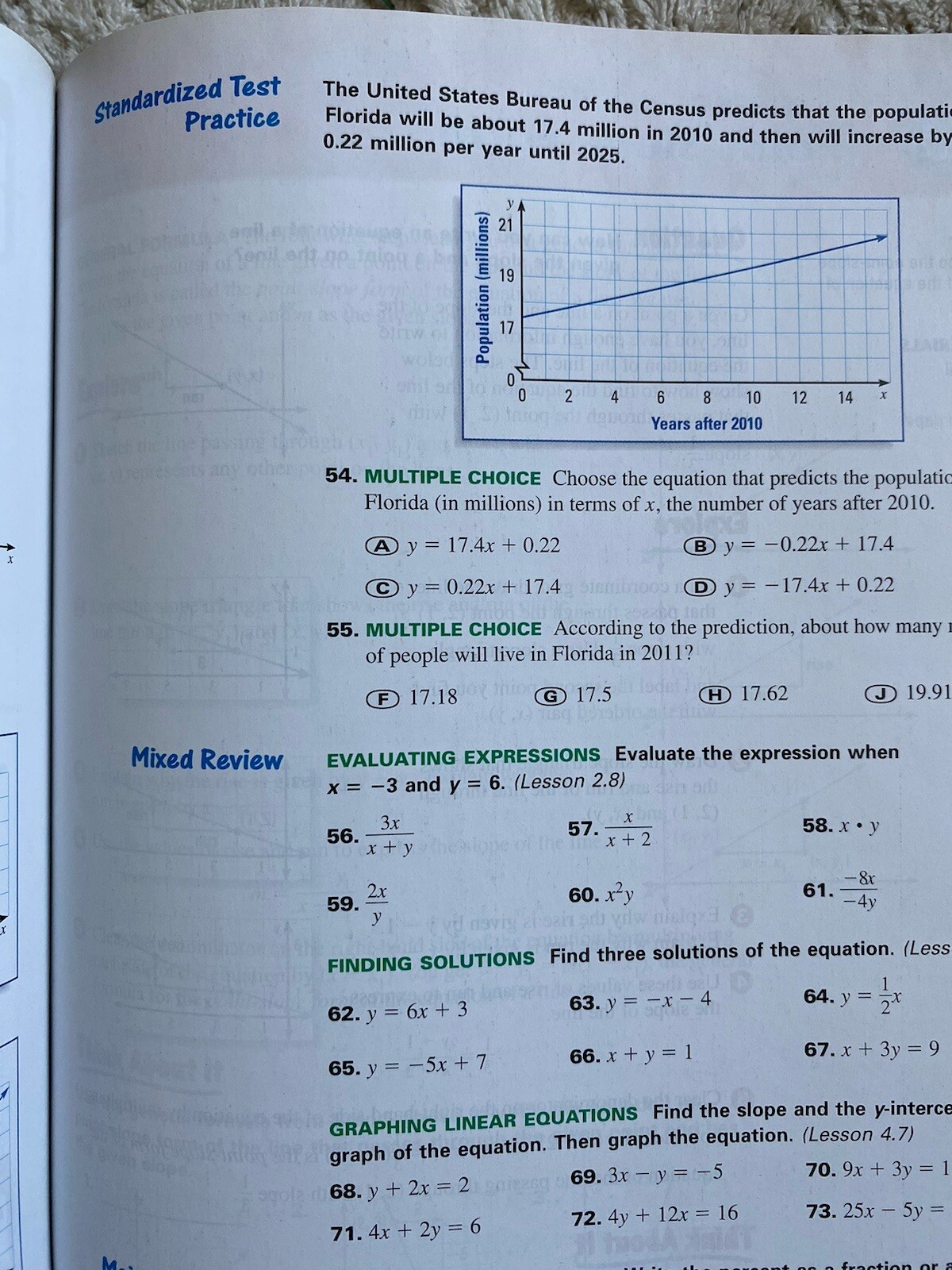 Holt McDougal Algebra 1 Concepts & Skills California Student Edition 2002 Math