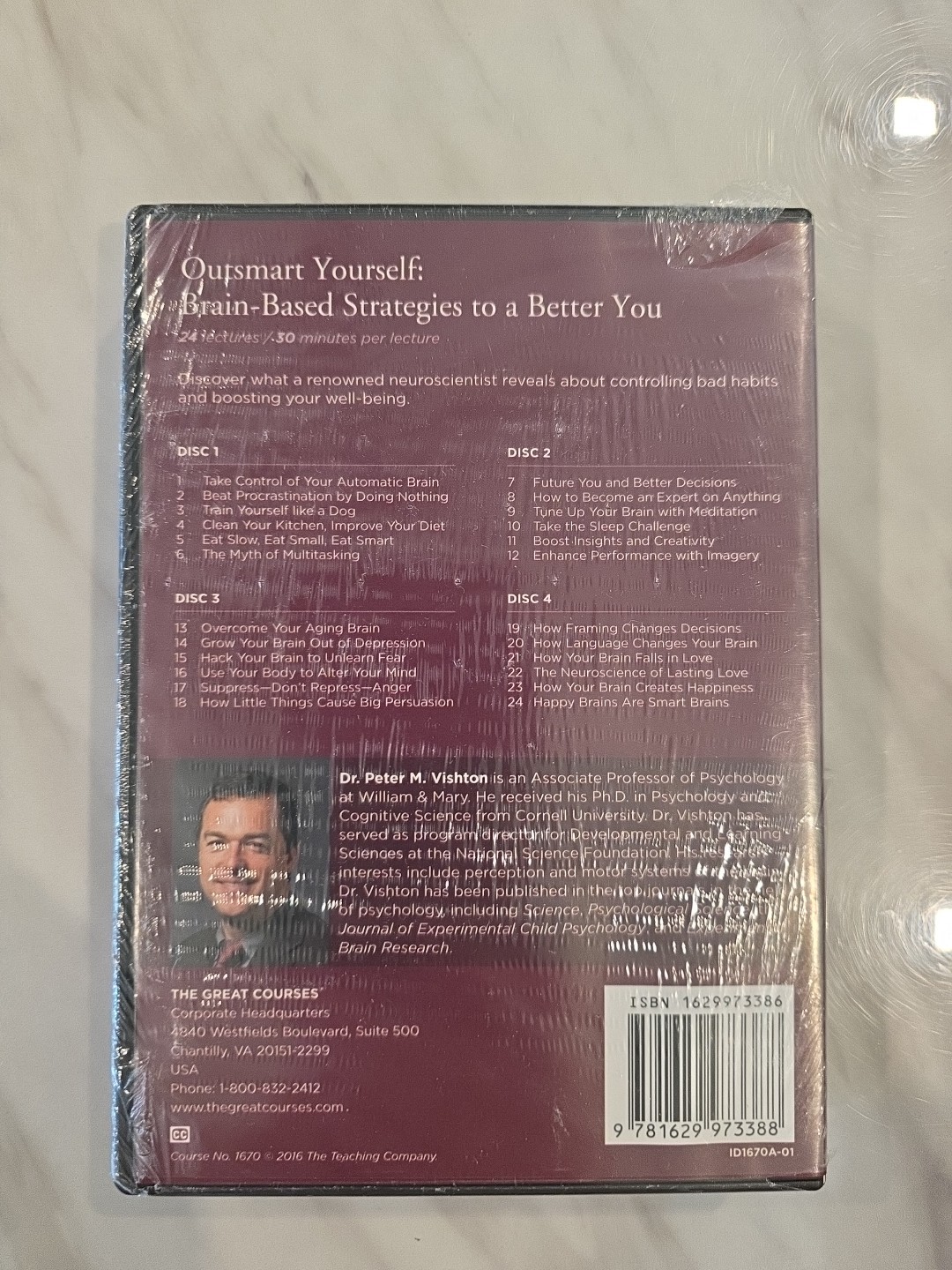 NEW: Great Courses: Outsmart Yourself Strategies To A Better You DVD & Book Set