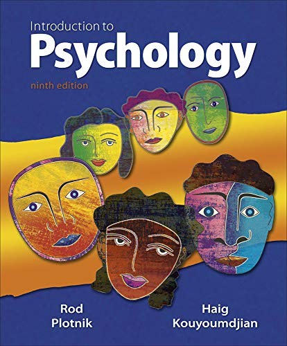 Introduction to Psychology, 9th Edition – Paperback By Plotnik, Rod – ACCEPTABLE