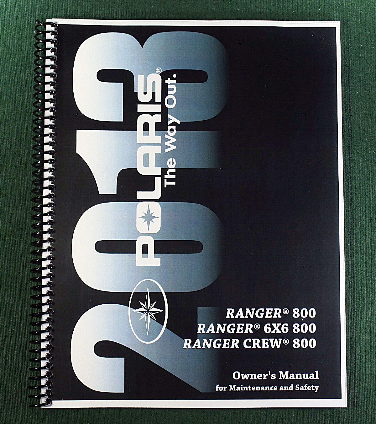 2013 Polaris Ranger 6×6 800 Owner’s Manual: 100 Pages & Protective Covers!