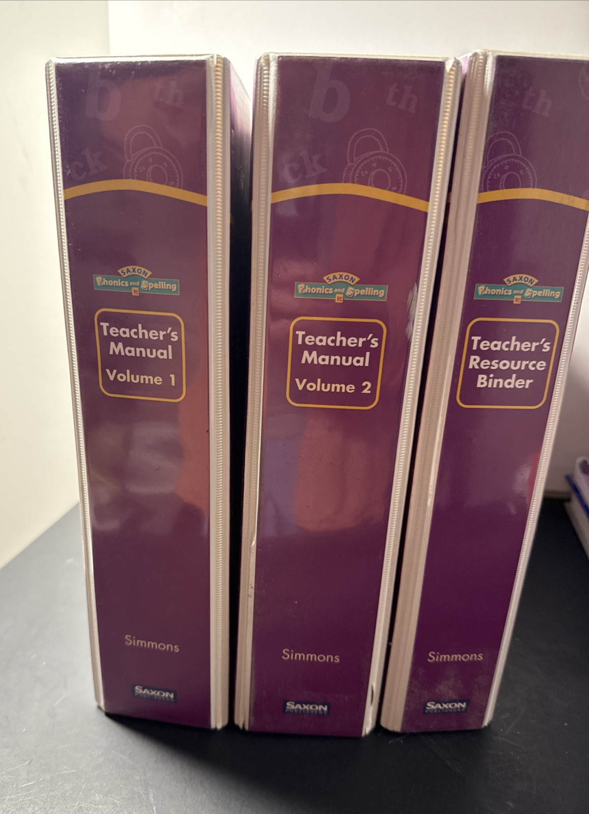saxon phonics & spelling, Kindergarten TEACHER Manual, Vol 1, 2, Resource (2003)