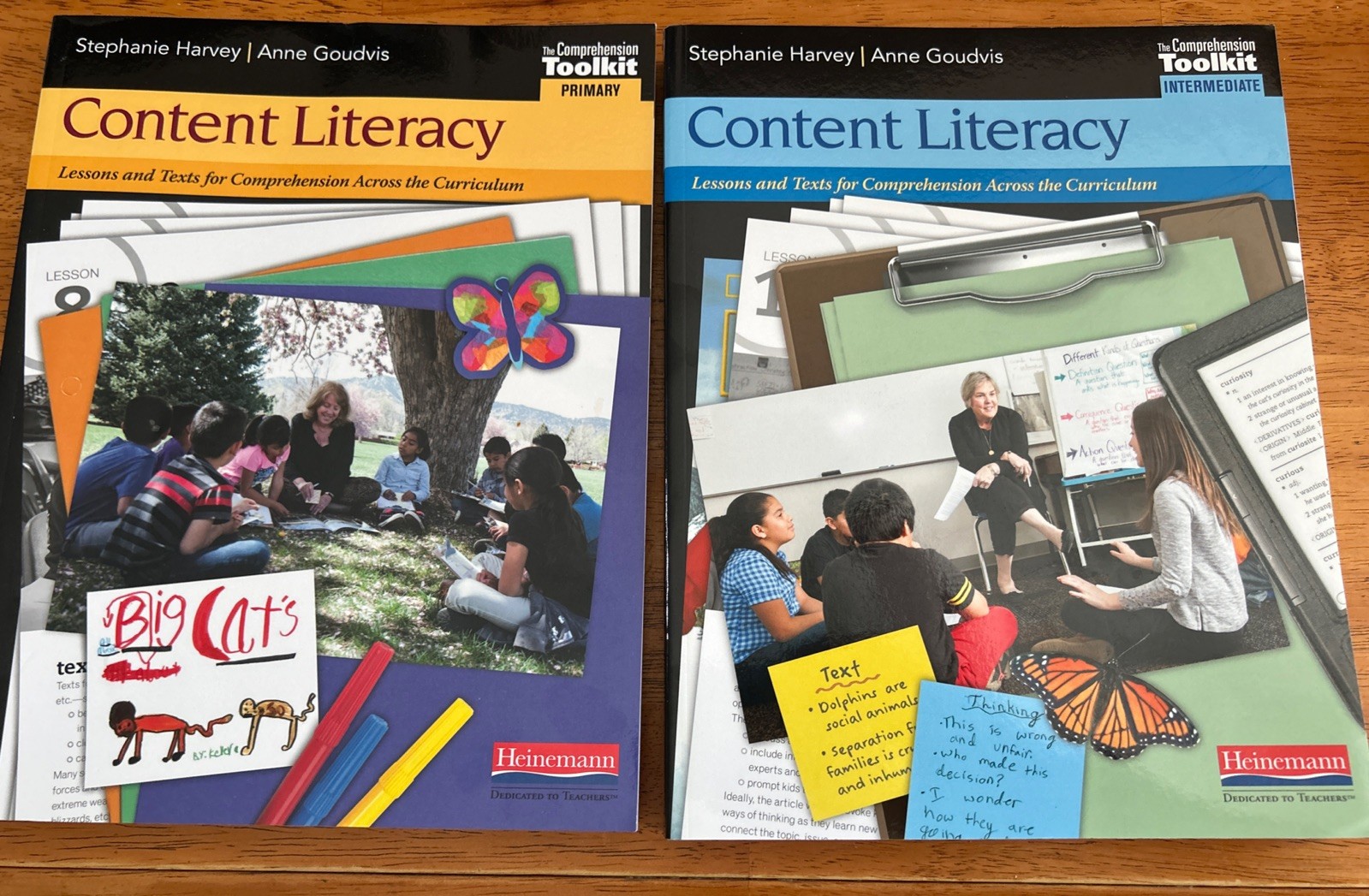 CONTENT LITERACY Primary & Intermediate Books By Stephanie Harvey Anne Goudvis