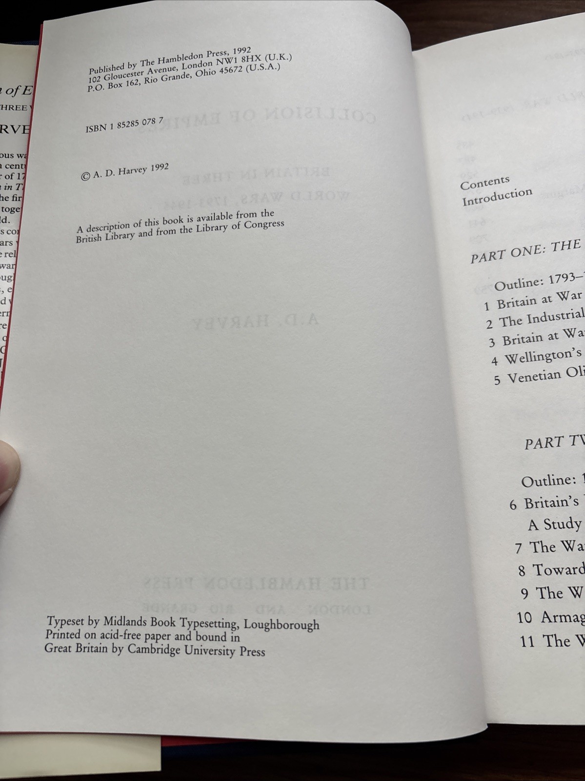 Collision of Empires : Britain in Three World Wars, 1793-1945 by A. D. Harvey…
