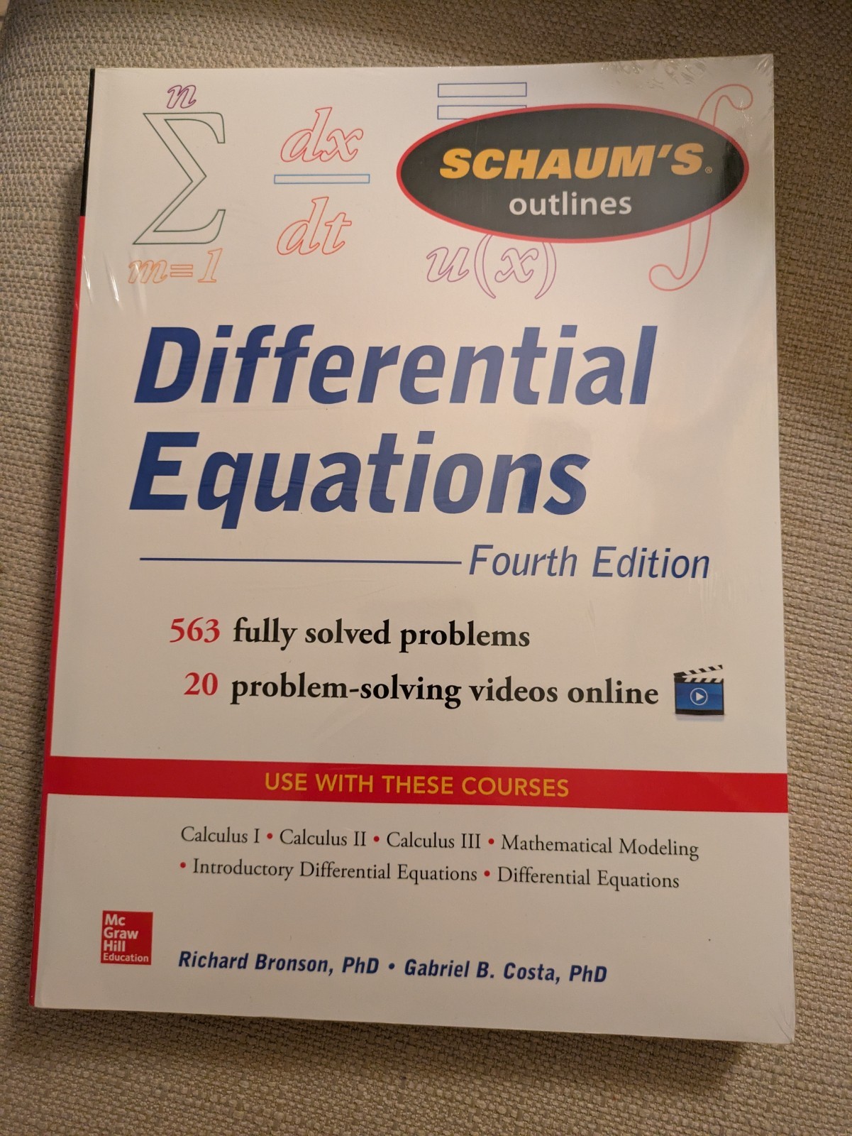 Brandnew Schaum’s Outline: Differential Equations,4e