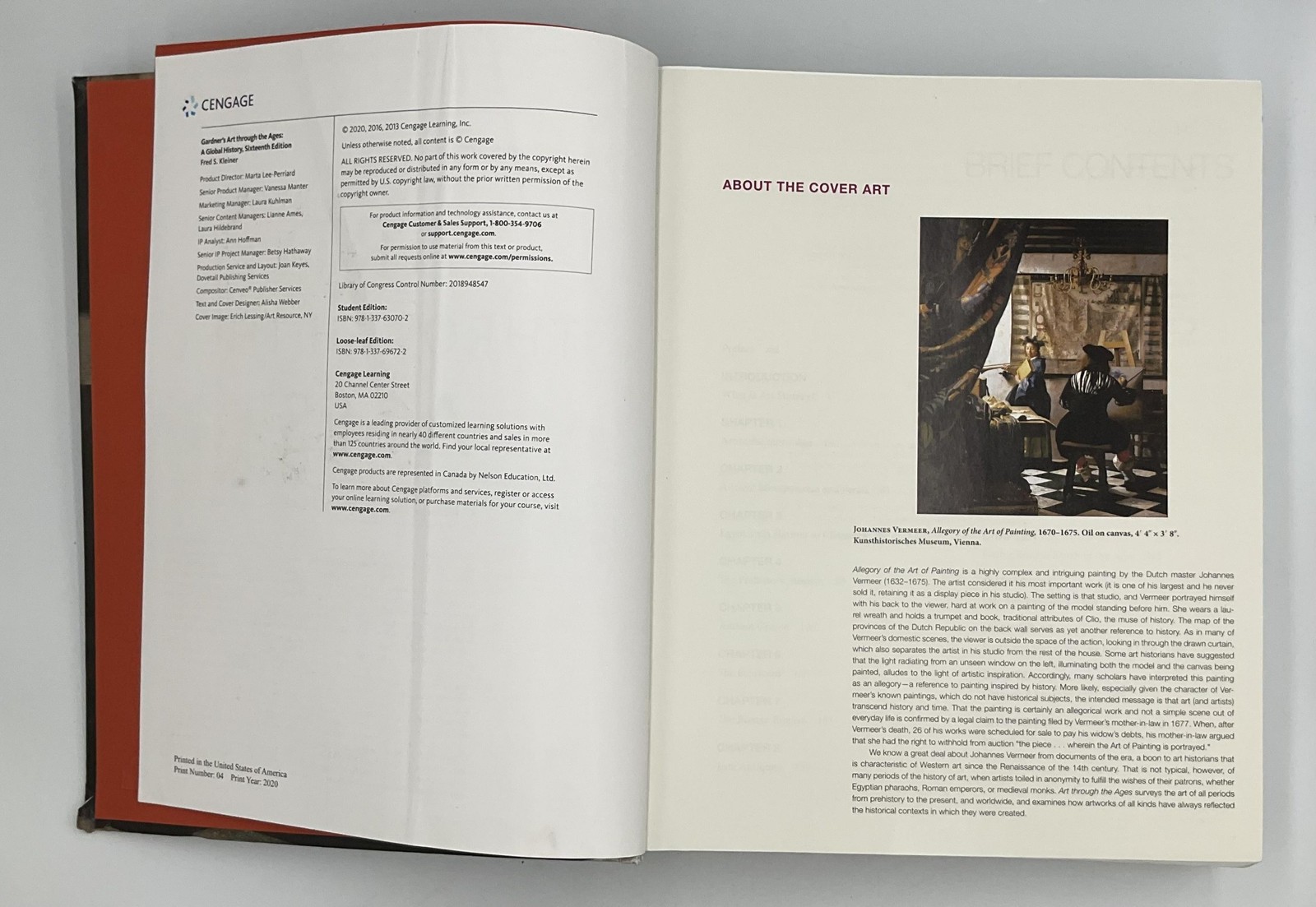Gardner’s Art Through The Ages Fred S. Kleiner HC DJ Gold Cengage 2020 USA