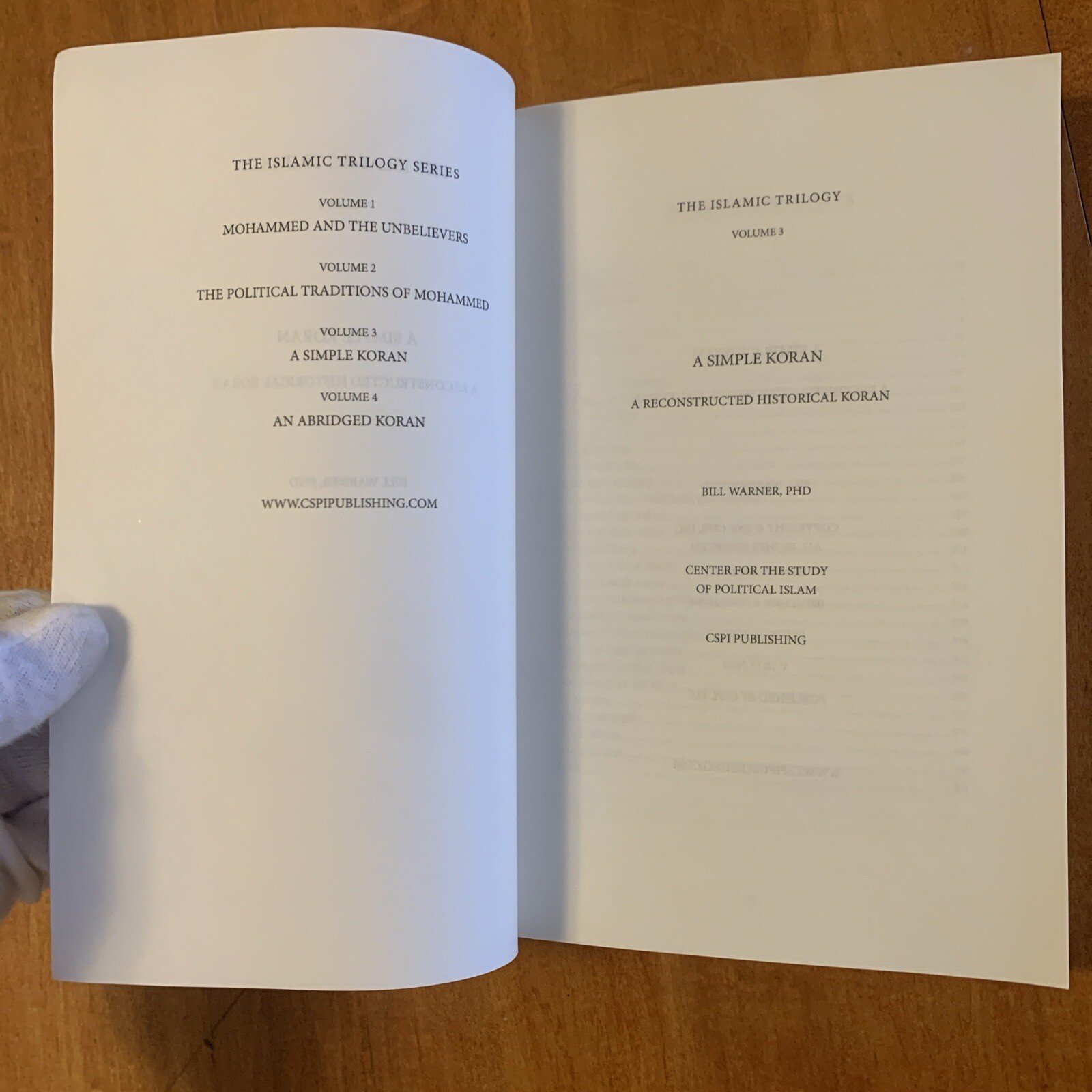 A Simple Koran: The Reconstructed Historical Koran V3 by Warner, Bill