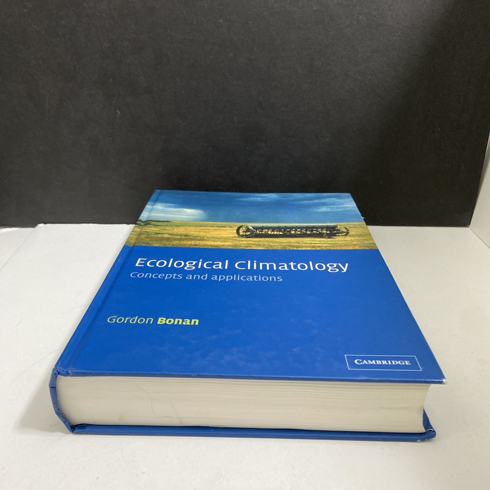 ECOLOGICAL CLIMATOLOGY: CONCEPTS AND APPLICATIONS By Gordon B. Bonan- 👍👍