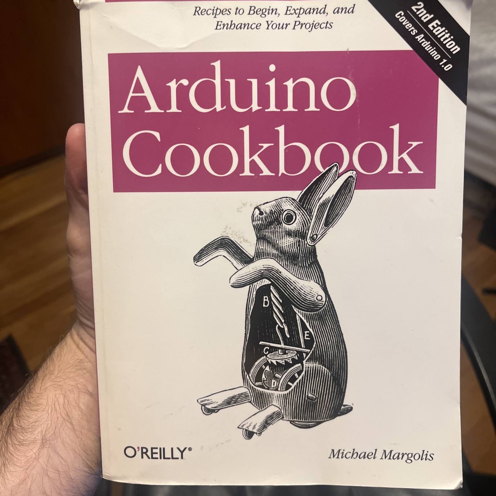 Arduino Cookbook (2nd Edition) by Michael Margolis–O’Reilly – Covers Arduino 1.0
