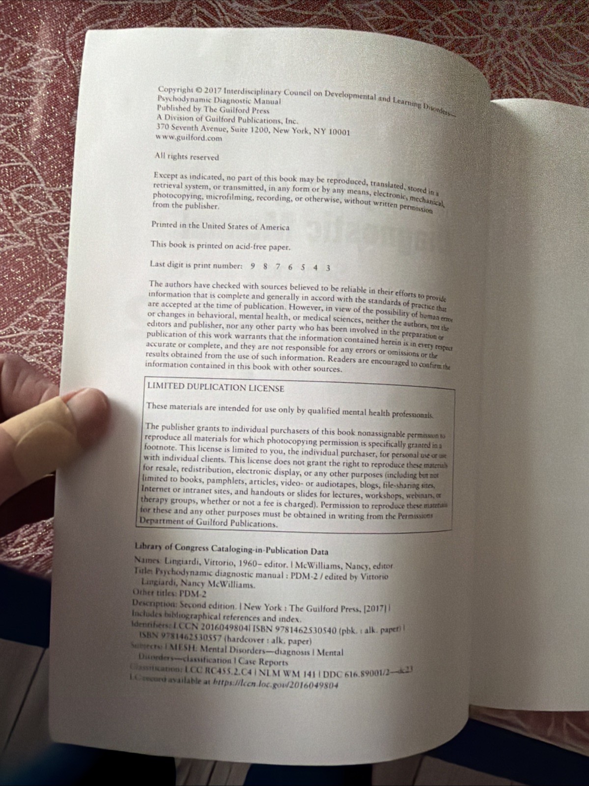 Psychodynamic Diagnostic Manual, Second Edition: PDM-2 by Vittorio Lingiardi