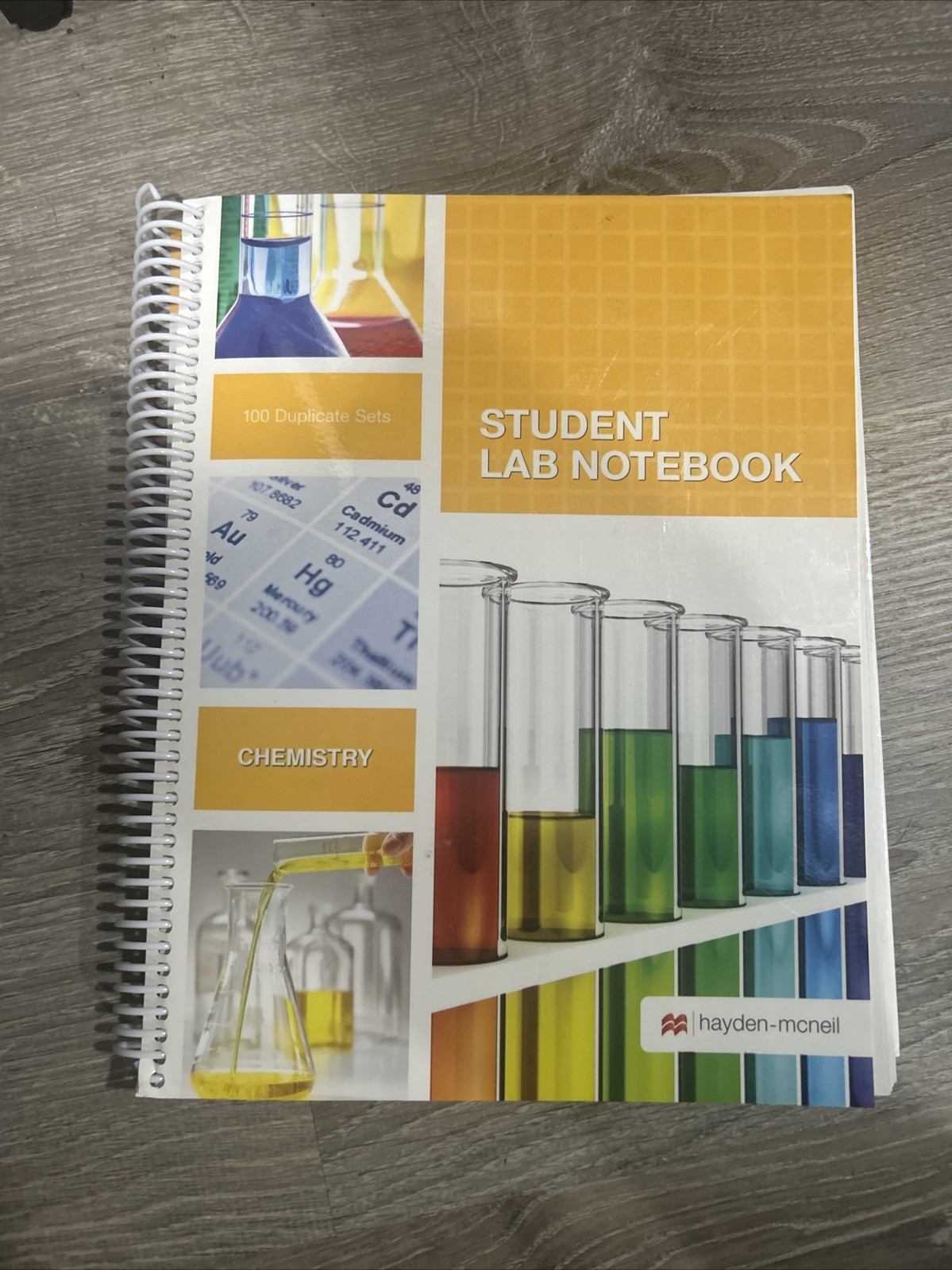 Student Lab Notebook: Chemistry – 100 Duplicate Sets by Hayden-McNeil (2024,…