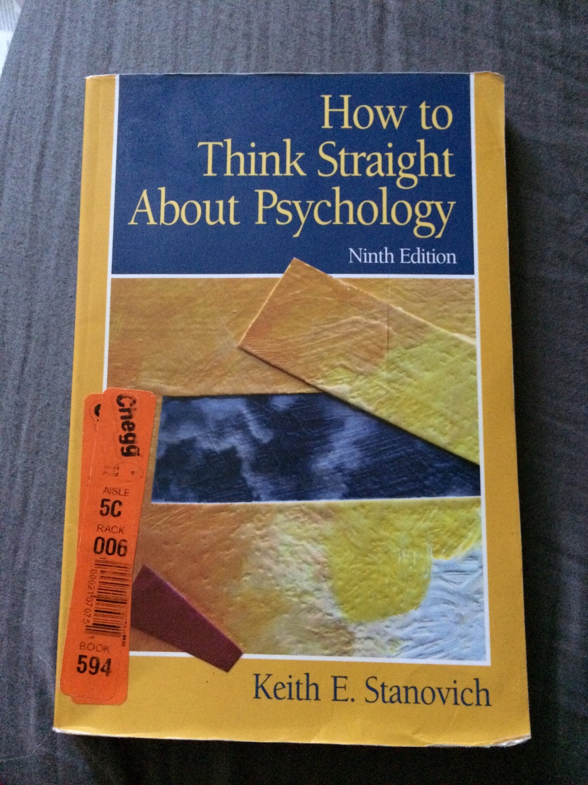 How To Think Straight About Psychology (9th Edition) – paperback Stanovich, …