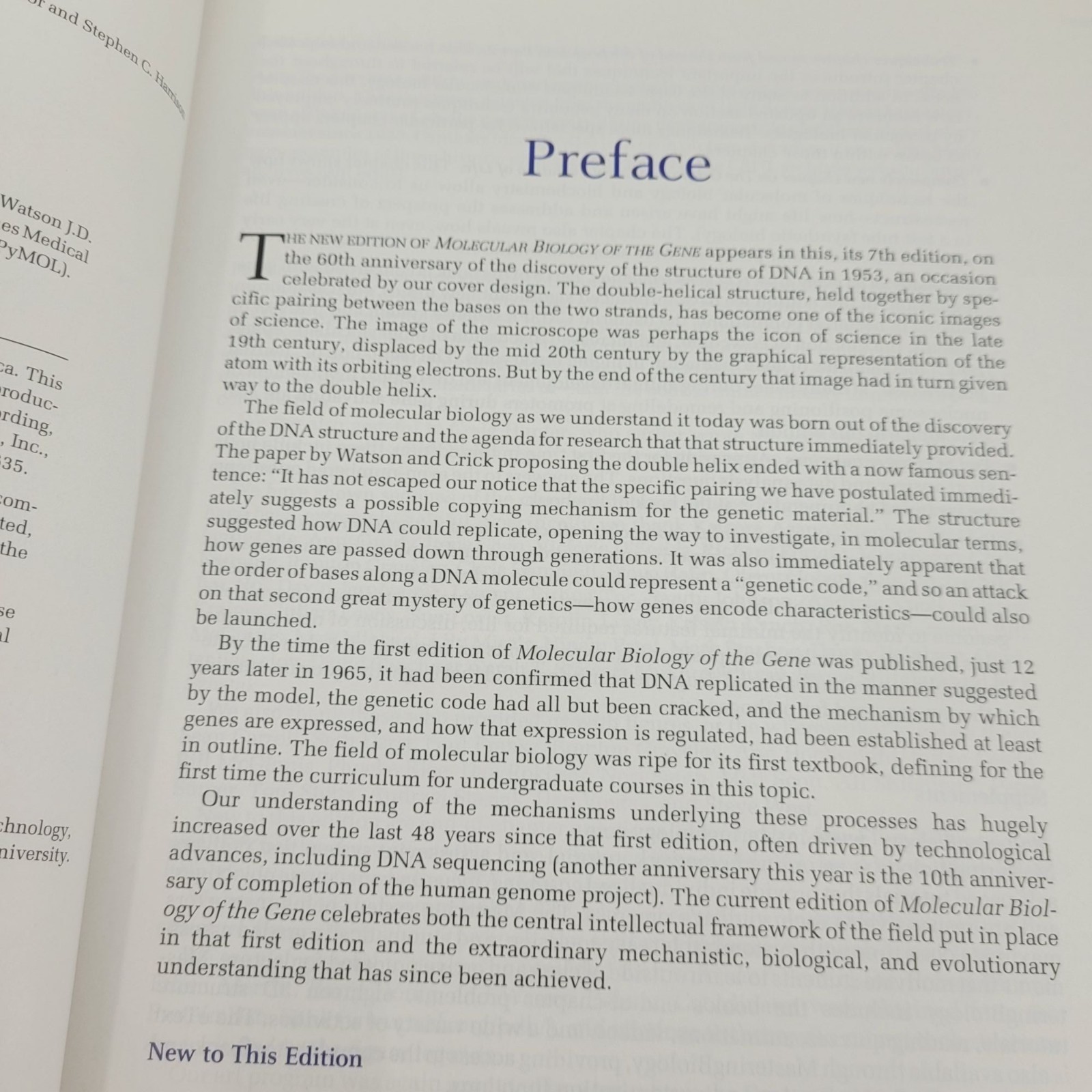 Molecular Biology of the Gene Seventh Edition Textbook 2014 James Watson Pearson