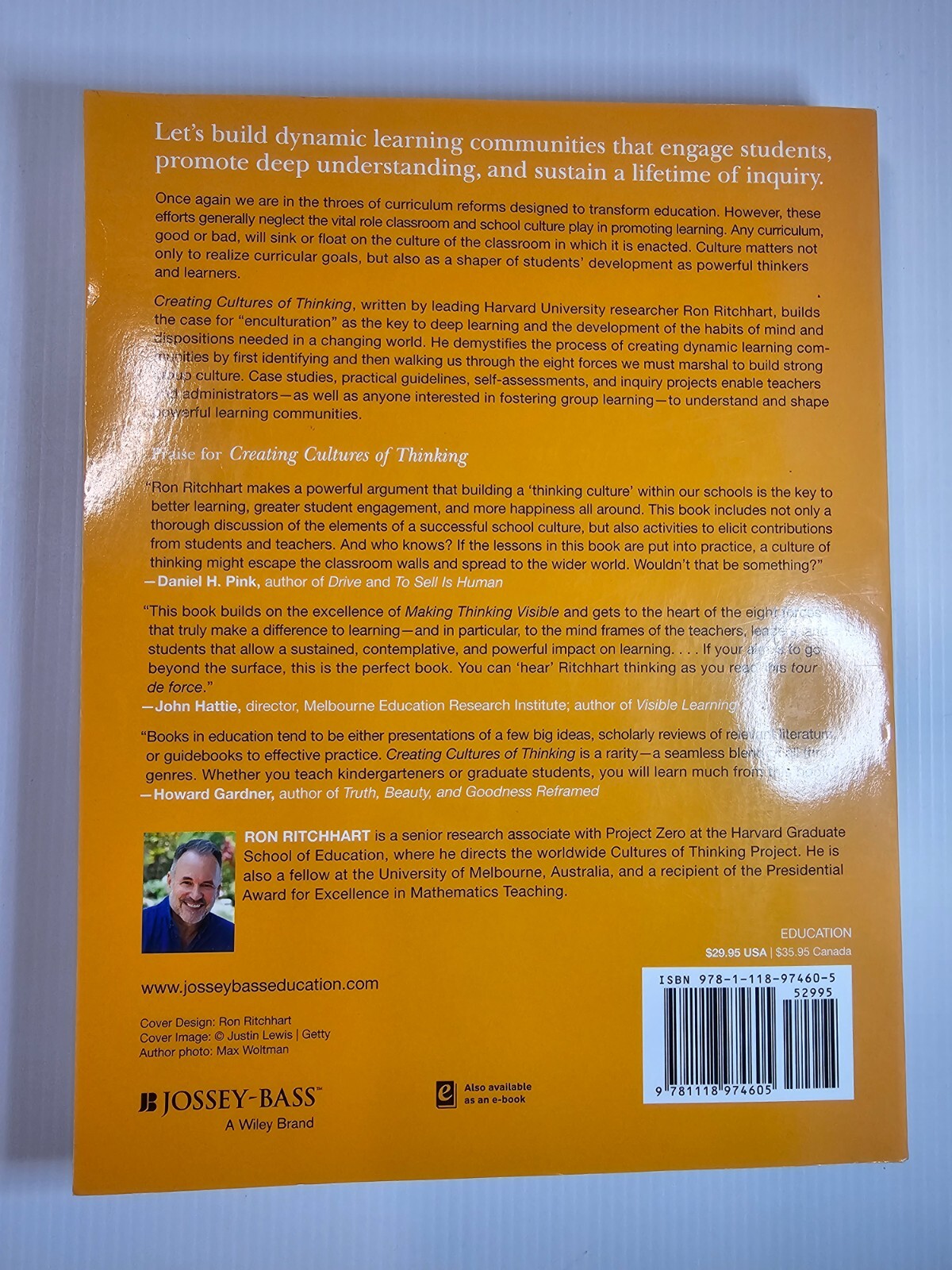 Creating Cultures of Thinking by Ron Ritchhart – Paperback
