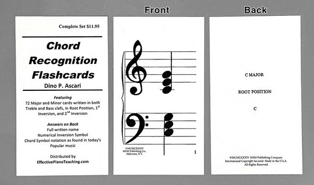 Chord Recognition Flashcards by Dino Ascari (1984) Brand New – Shrink-wrapped!